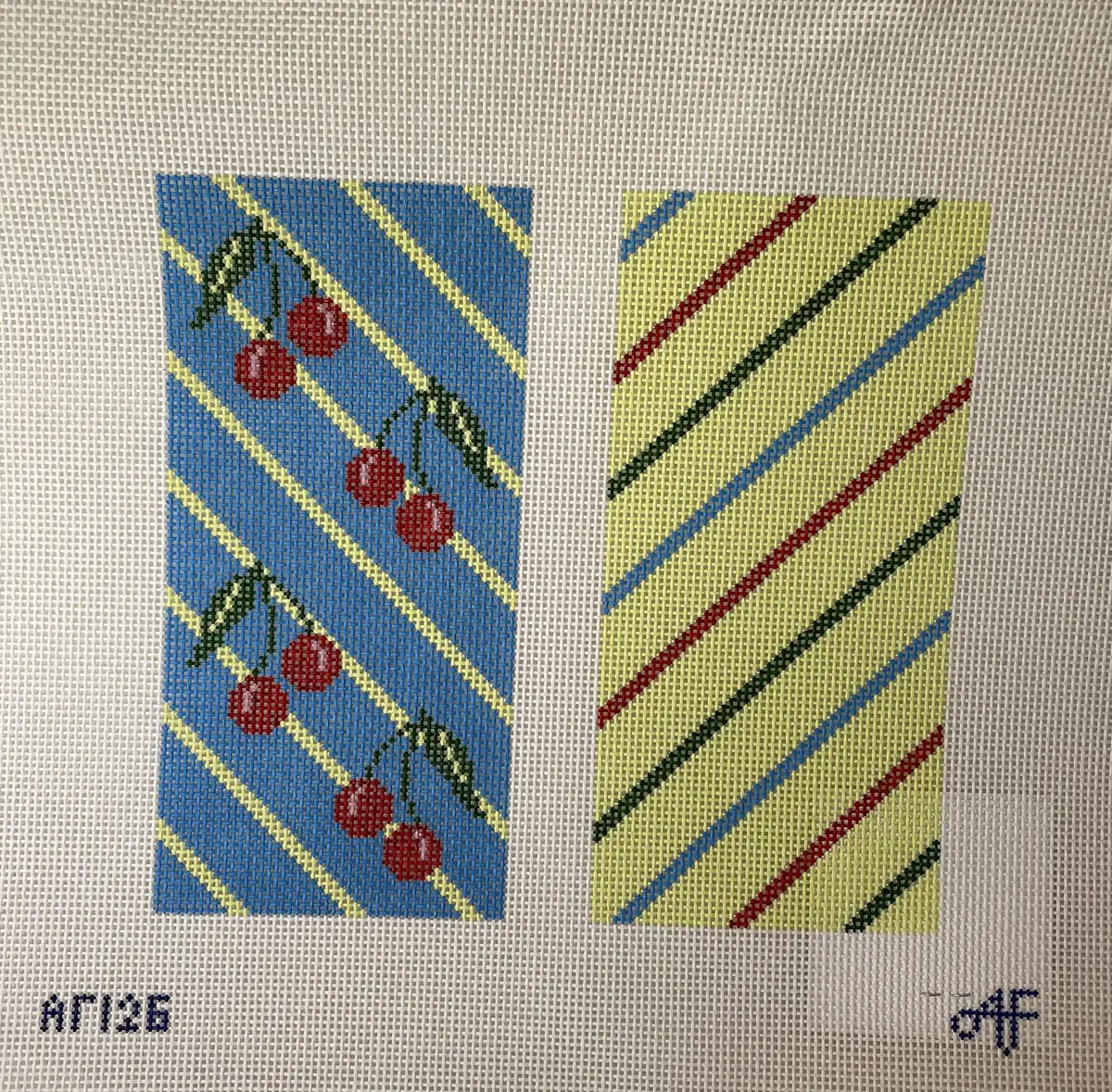 * Anne Fisher Af126 Double Cherry Stripe Eye Glass Case 1
