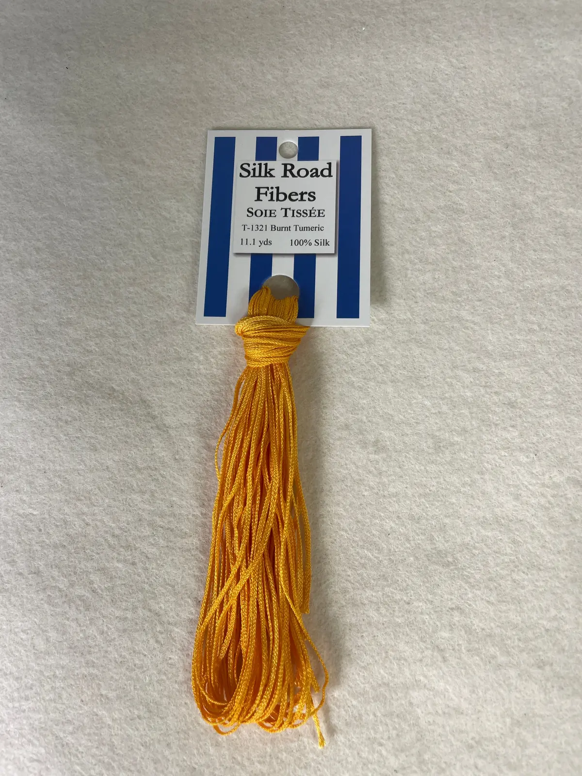 Silk Road Fibers T-1321 Burnt Tumeric Soie Tissee 1