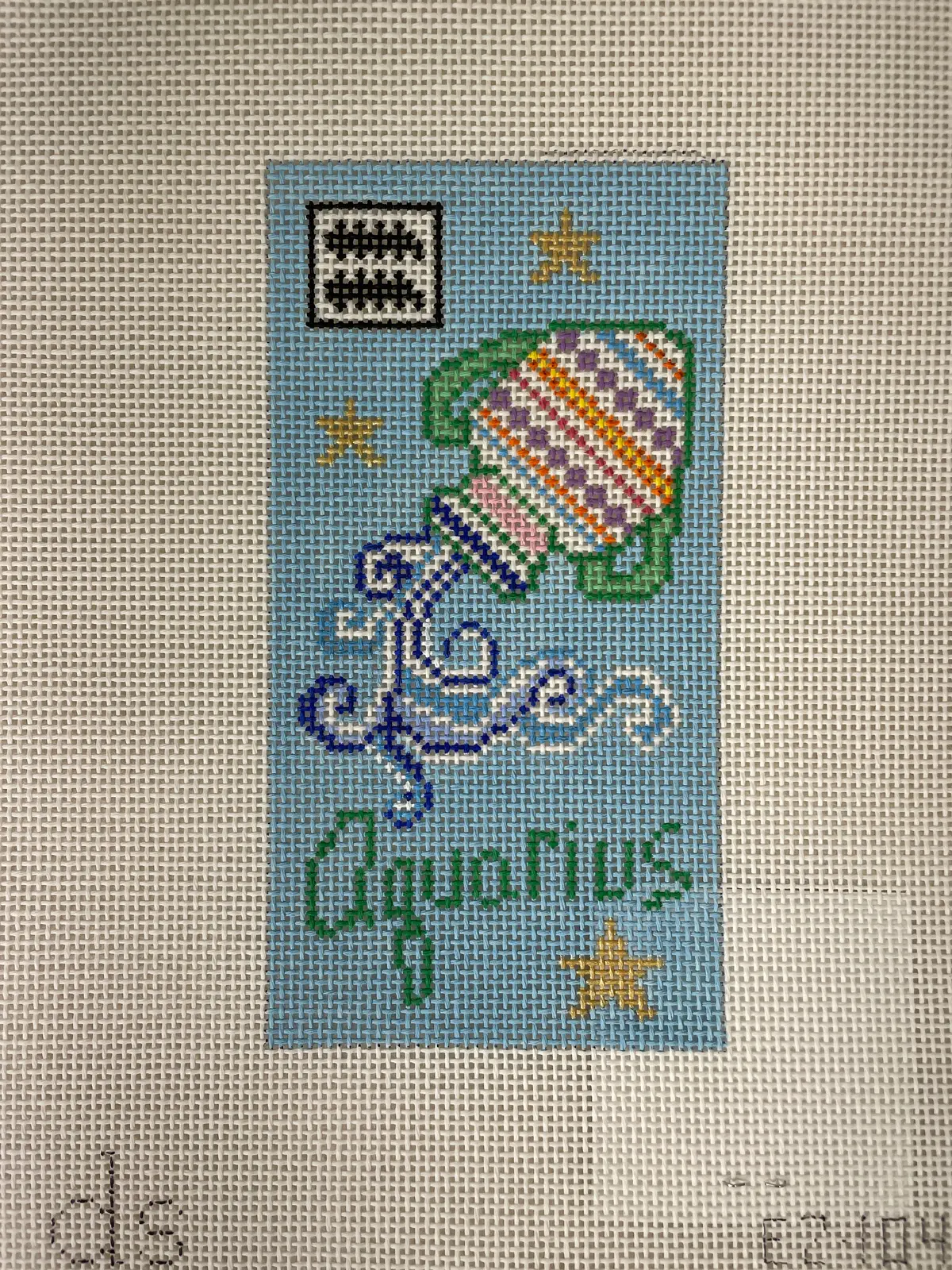 * Doolittle Stitchery Ez104 Aquarius Eyeglass Case 1