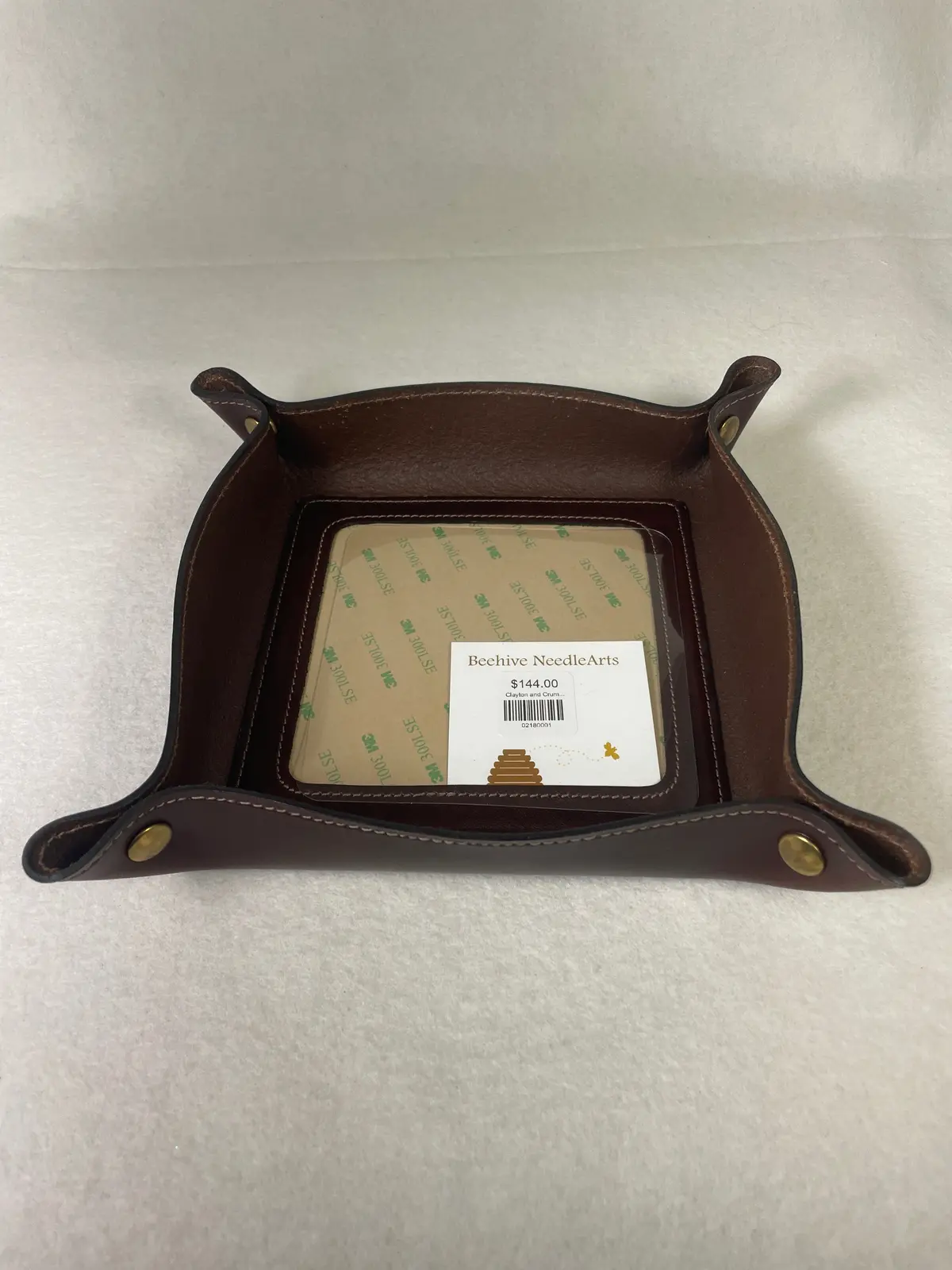 Clayton And Crume Leather Valet- Dark Brown 1