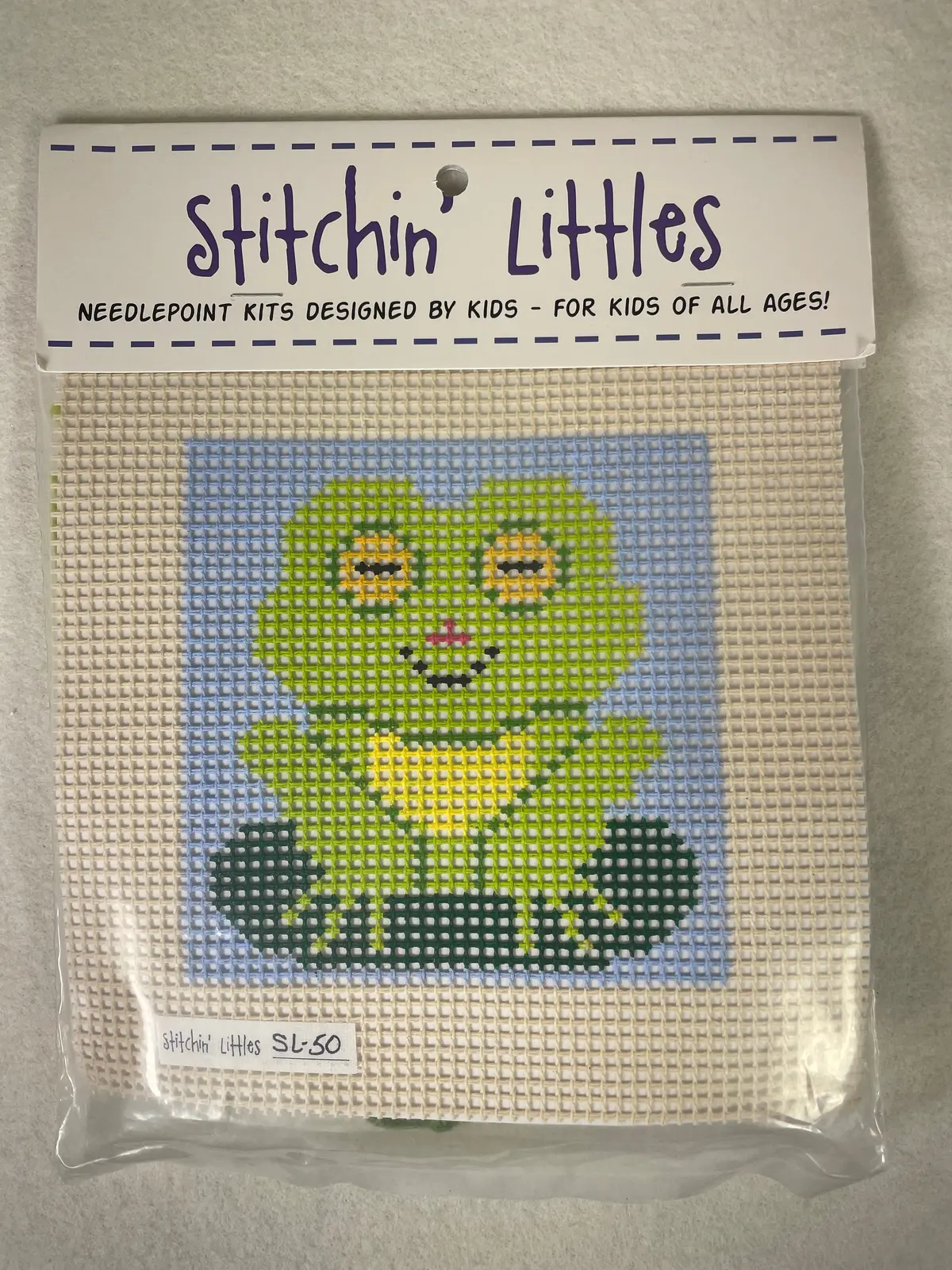 *Purple Palm Designs Stitchin' Littles Sl50 Frognesto 1