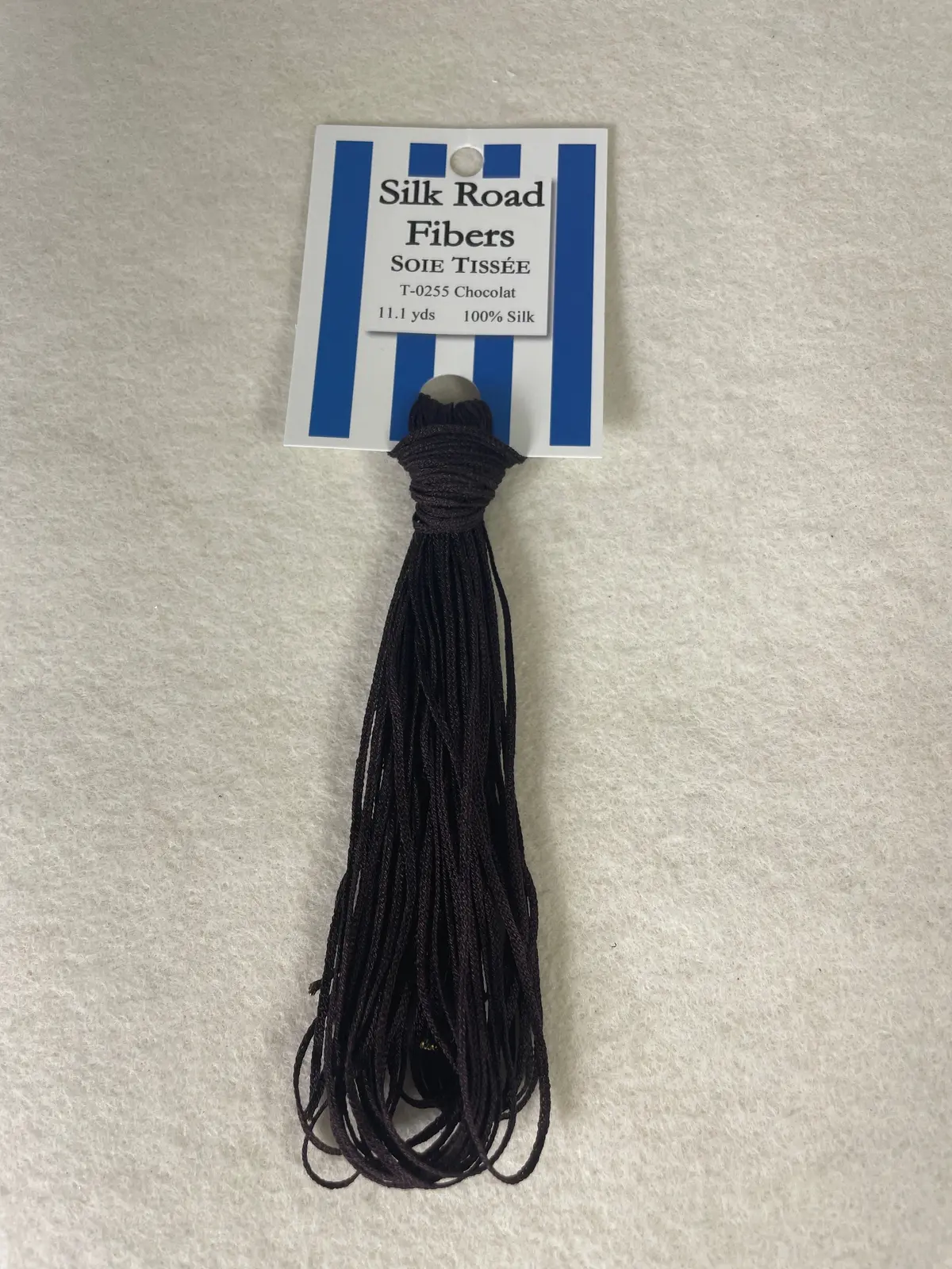 Silk Road Fibers T-0255 Chocolat Soie Tissee 1