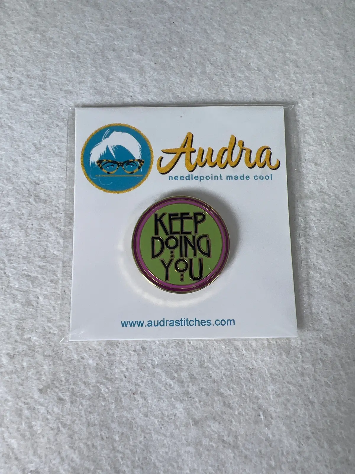 * Audra 107B Keep Doing You Needleminder- Black 1