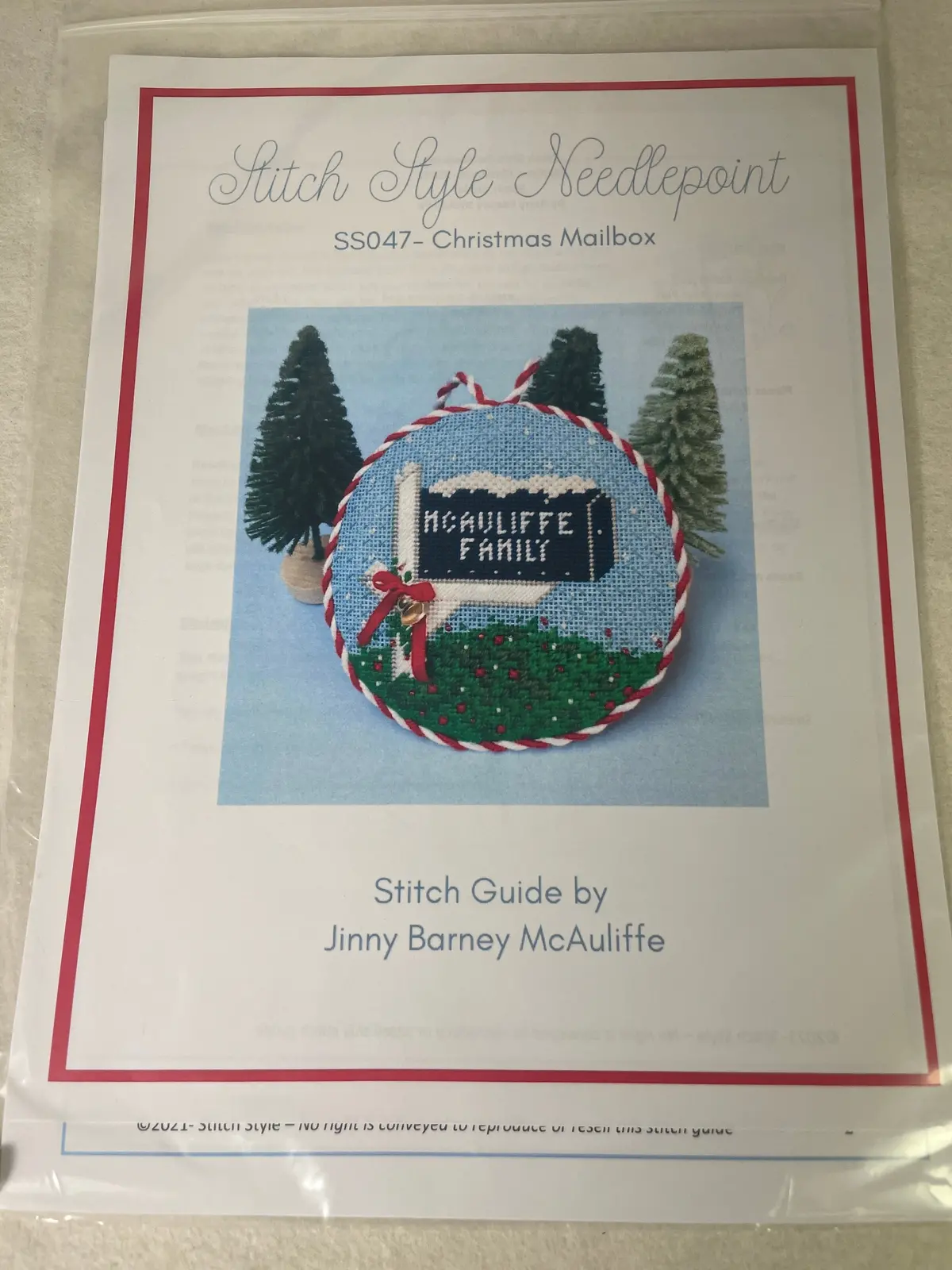 * Stitch Style Ss047 Christmas Mailbox Round- Stitch Guide By Jinny Mcauliffe 1