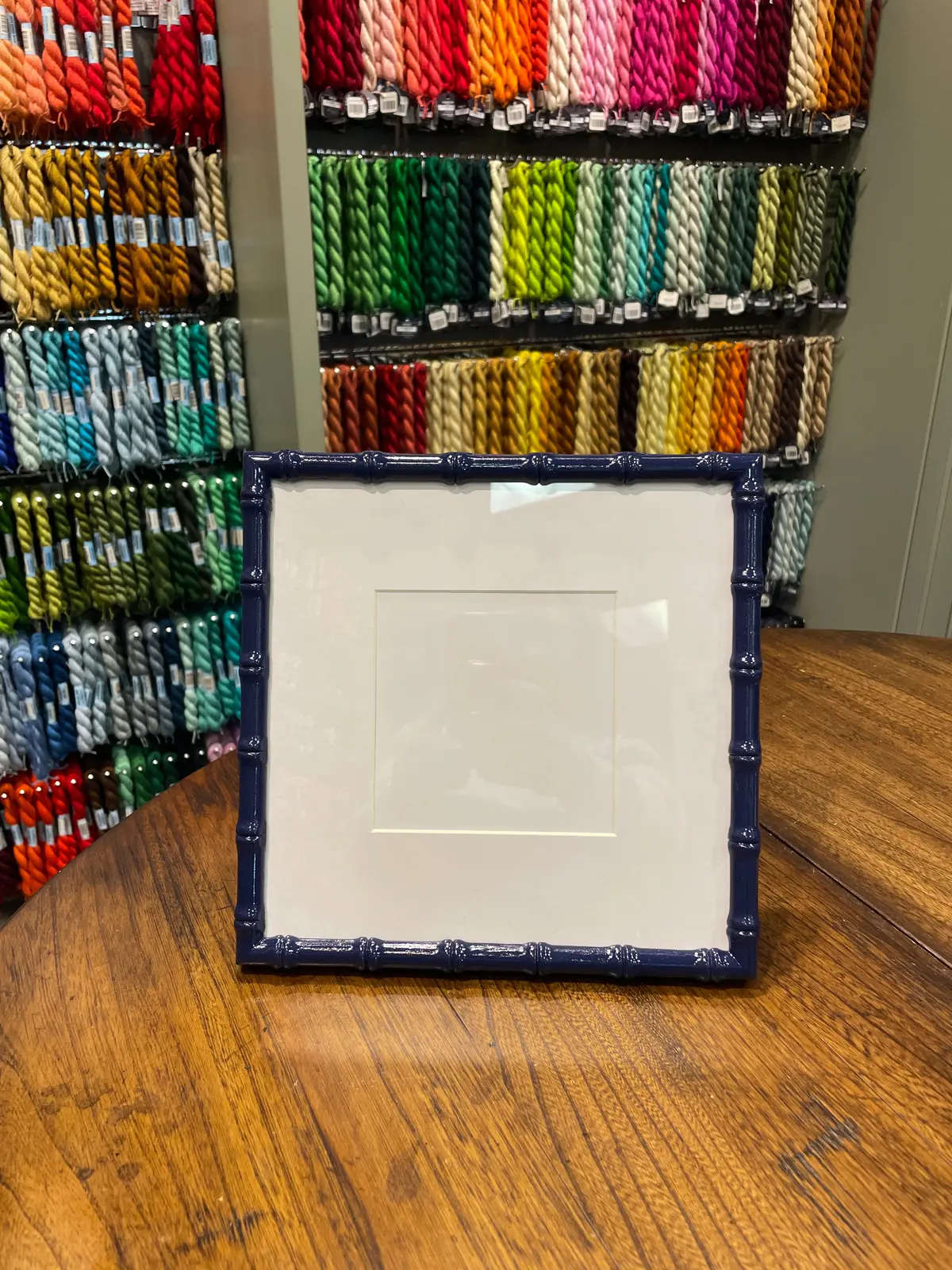 * Morgan Julia Designs Bamboo Frame- Navy 1