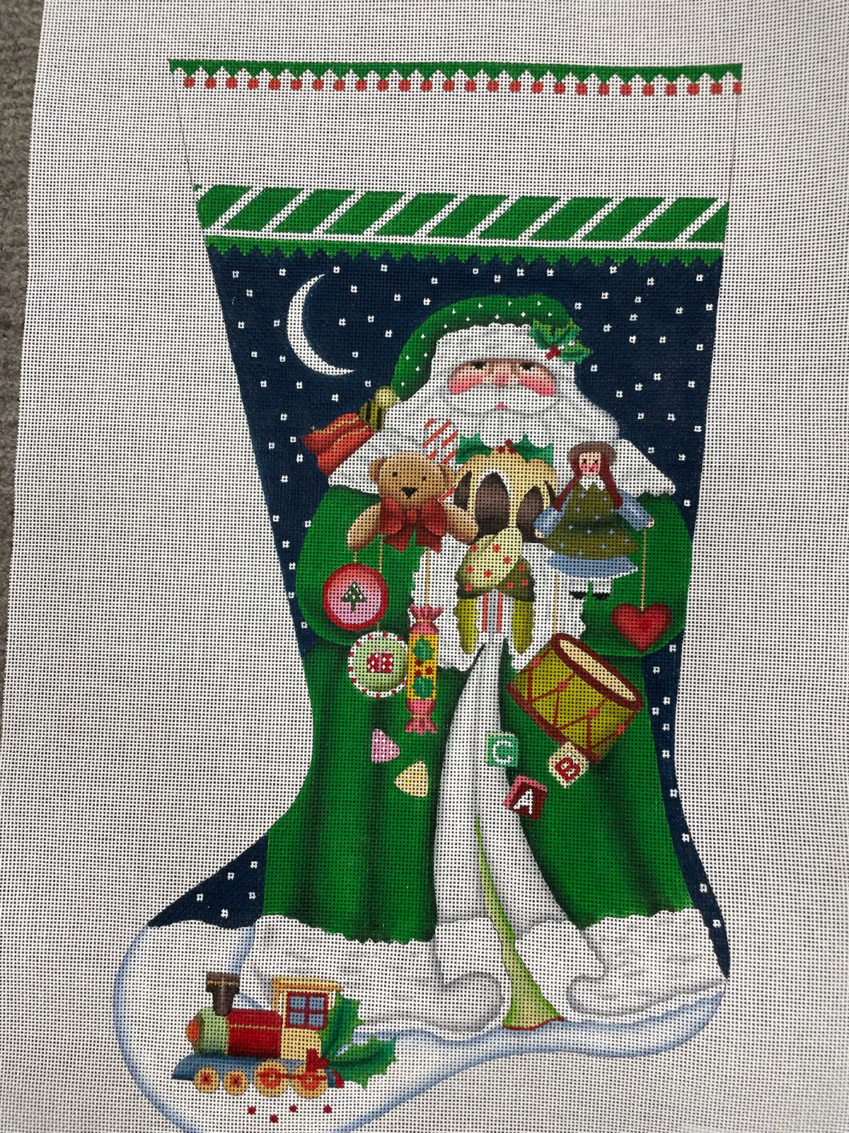 * Melissa Shirley 205Oo Toyland Santa Stocking- 13M 1