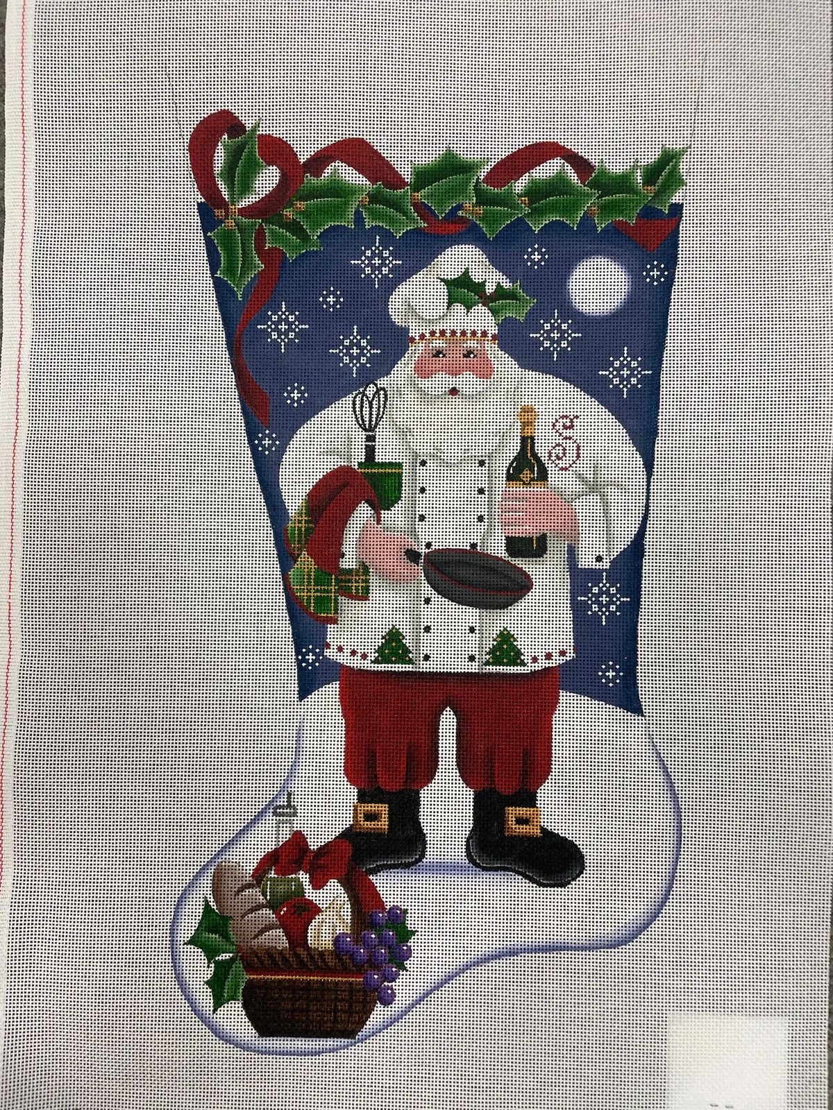 * Rebecca Wood 1335B Chef Stocking- Left Facing- 13M 1