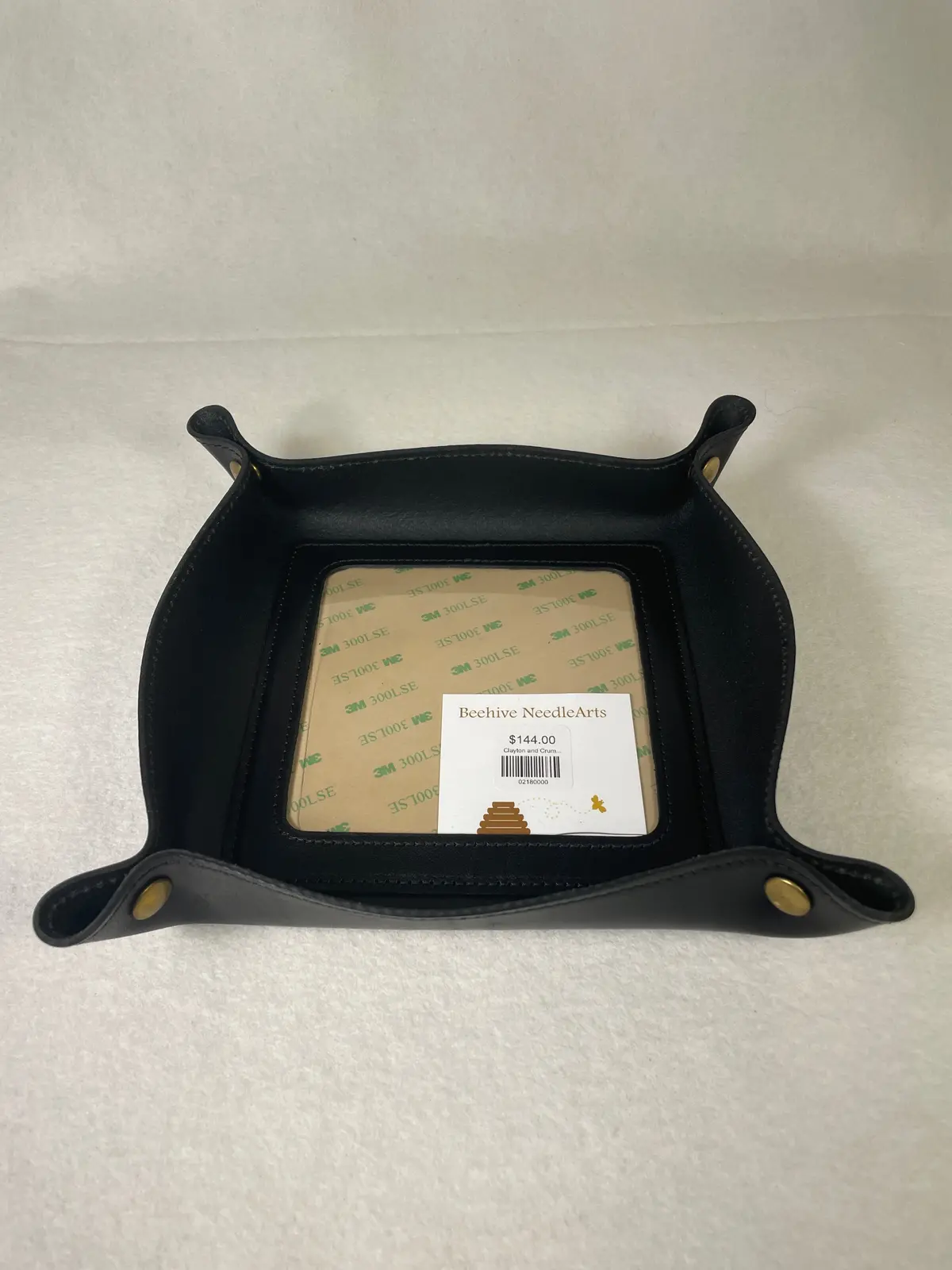 Clayton And Crume Leather Valet- Black 1