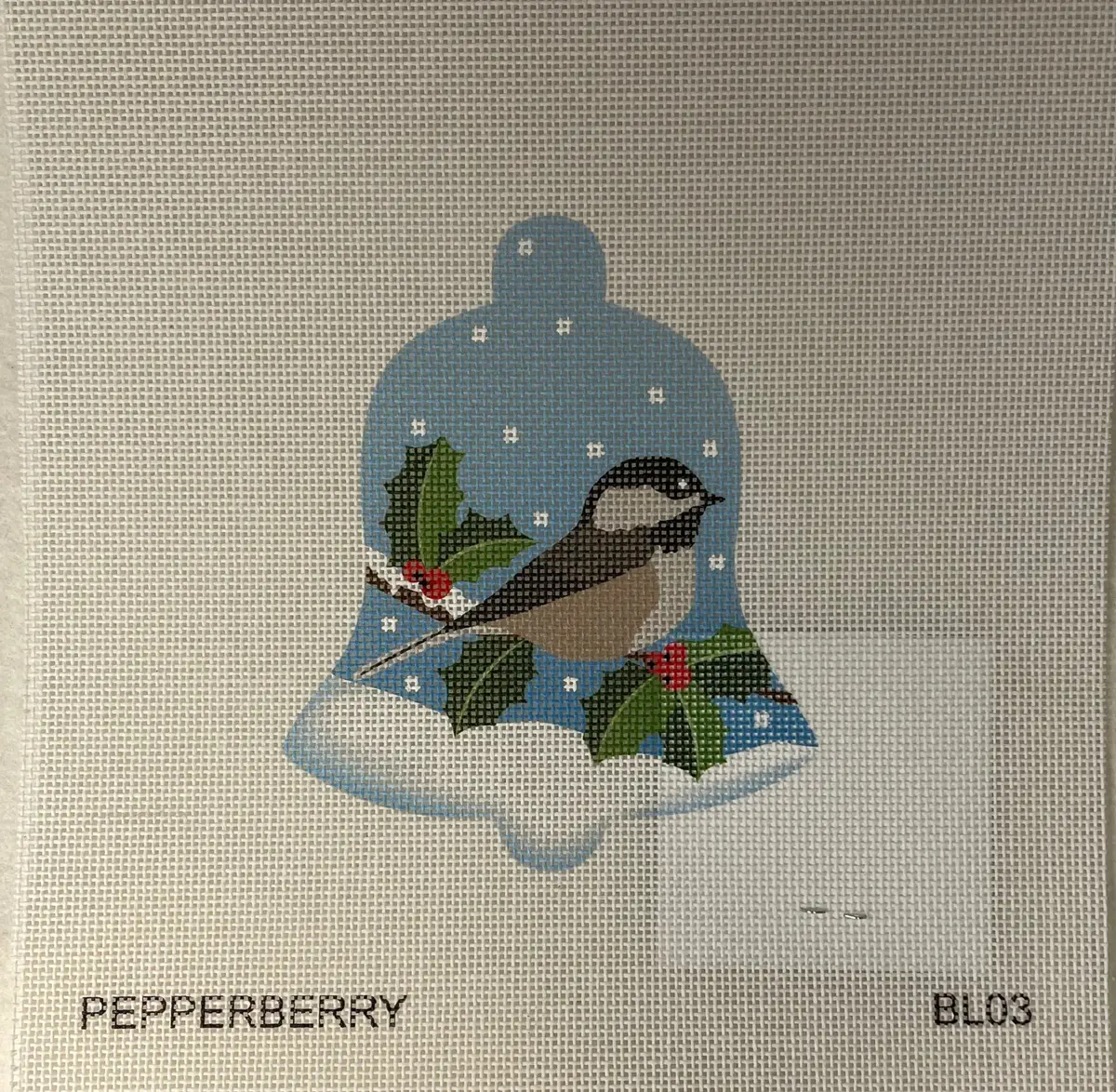 * Pepperberry Designs Bl03 Chickadee Snow Bell 1