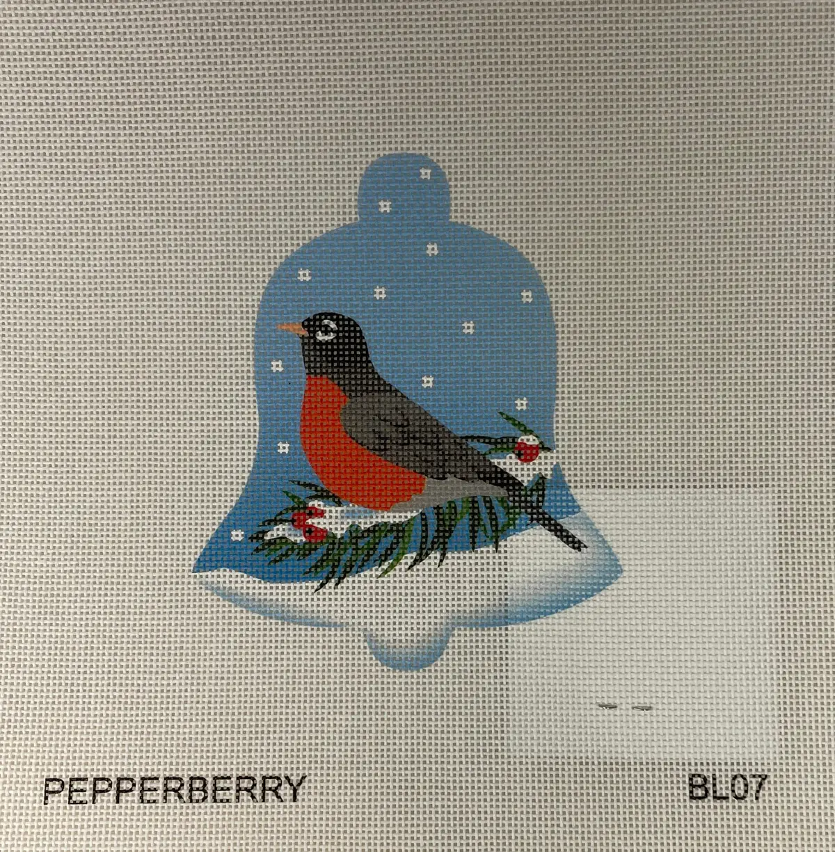 * Pepperberry Designs Bl07 Robin Snow Bell 1