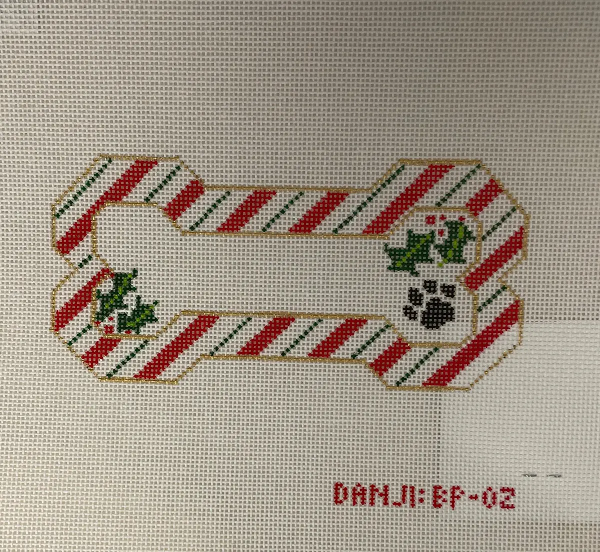 * Danji Bp02 Candy Cane Bone Ornament 1