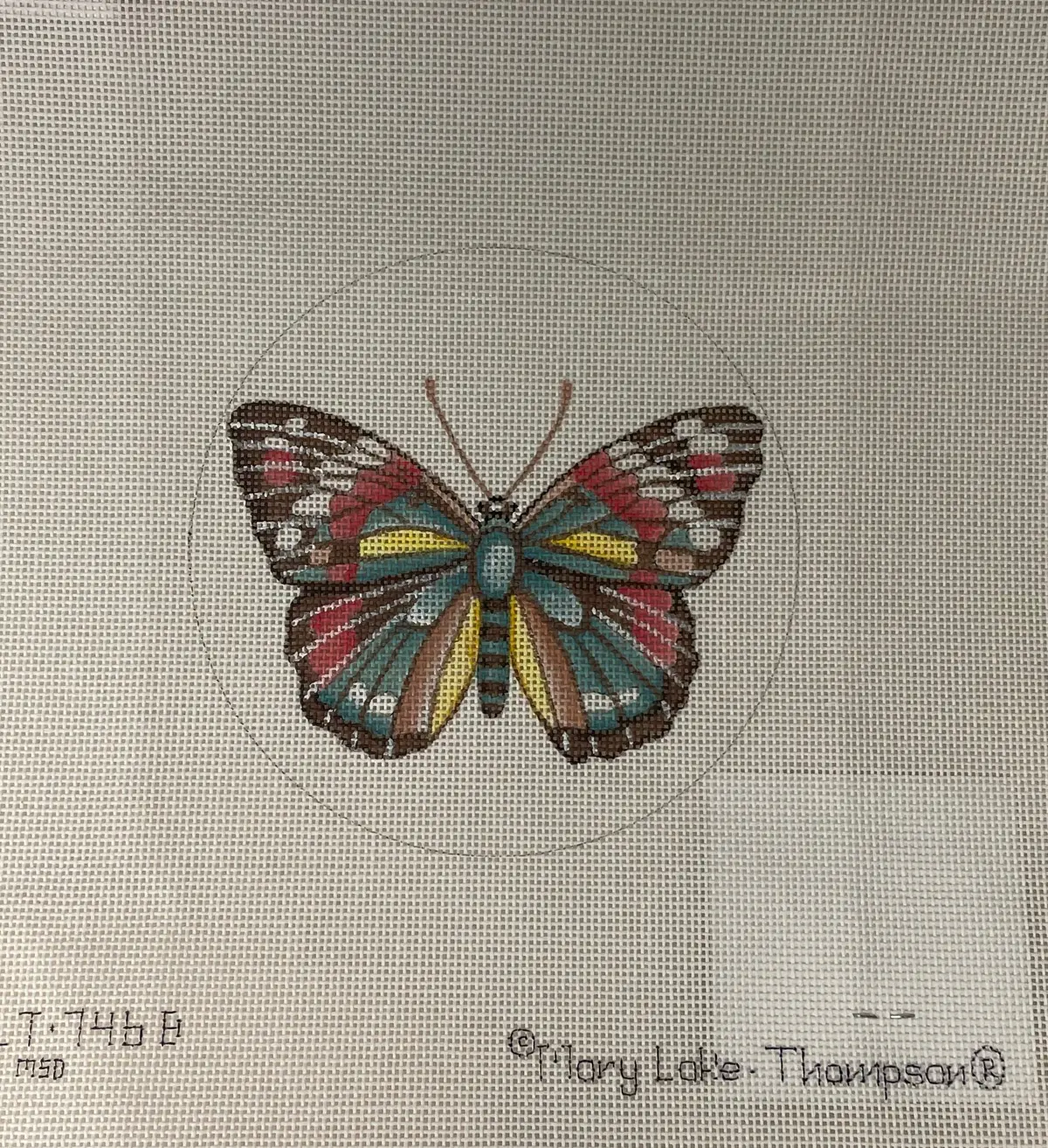 * Melissa Shirley Mlt746b Pink/ Turquois Butterfly Ornament 1
