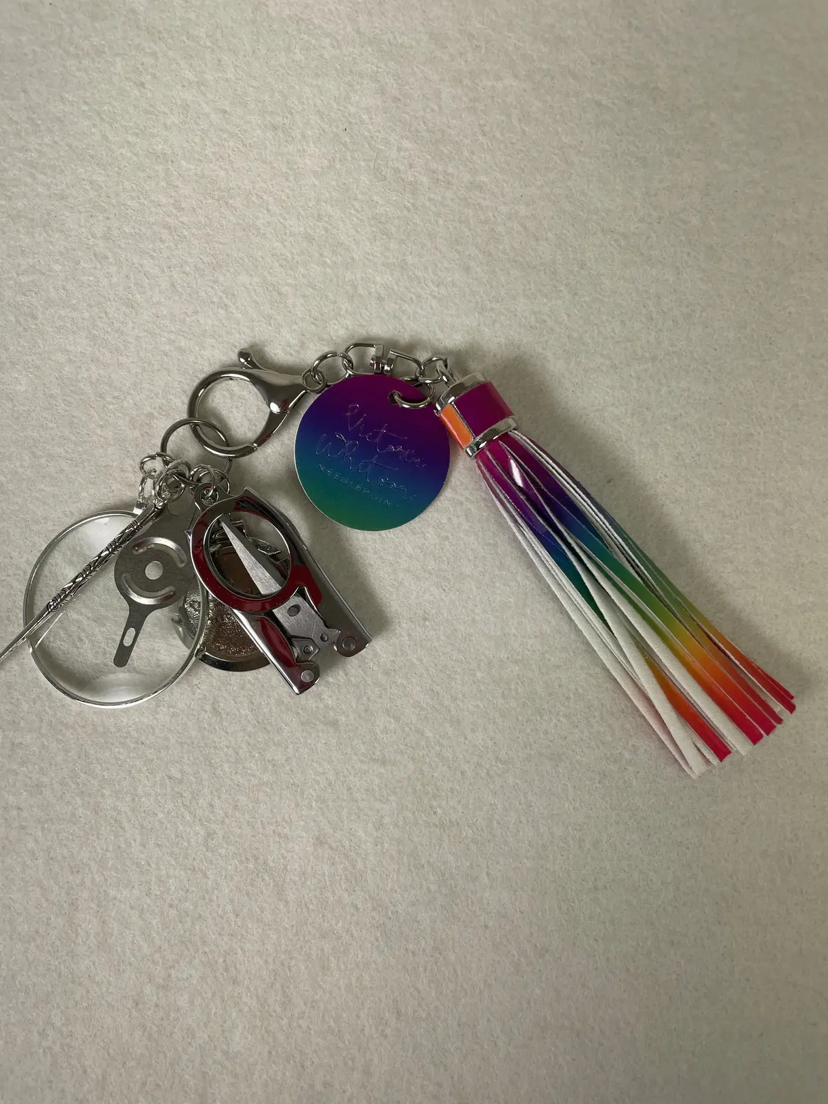 * Victoria Whitson Needlepoint Vw Tassel Kit- Rainbow Vinyl 1