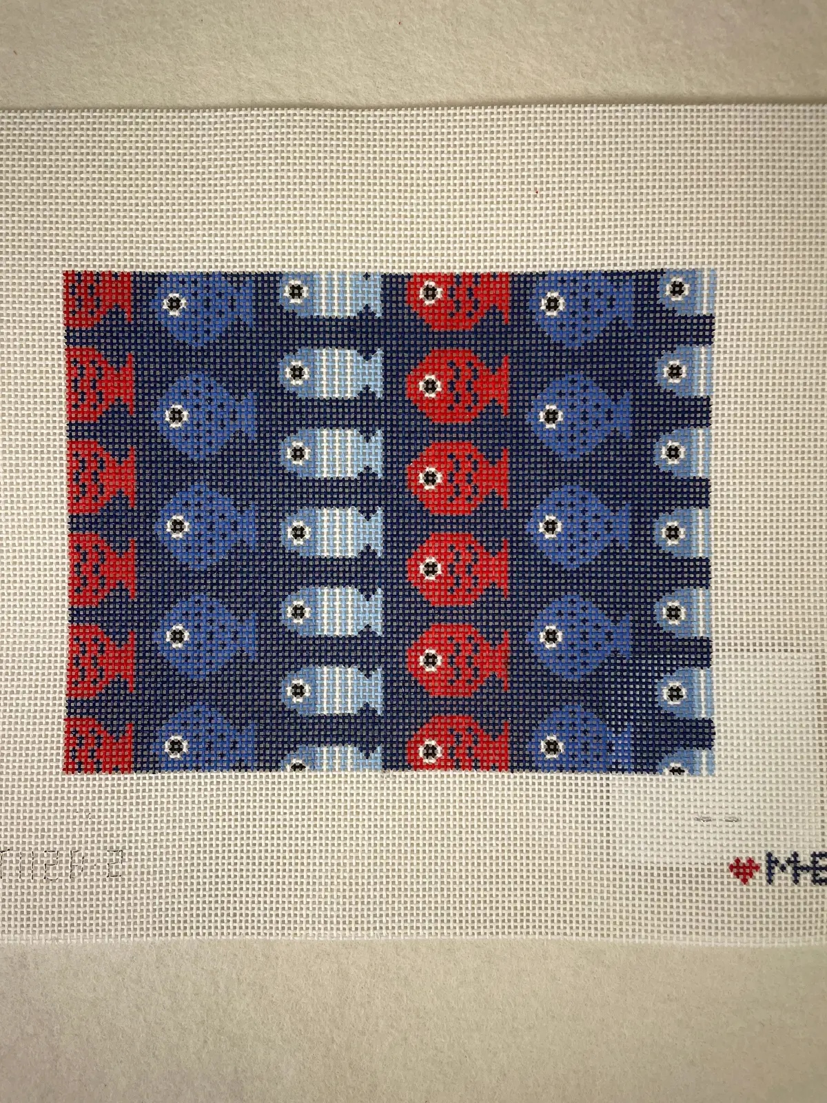 * Love Mhb Studio 112B Just Keep Swimming Insert- Navy 8X6 1