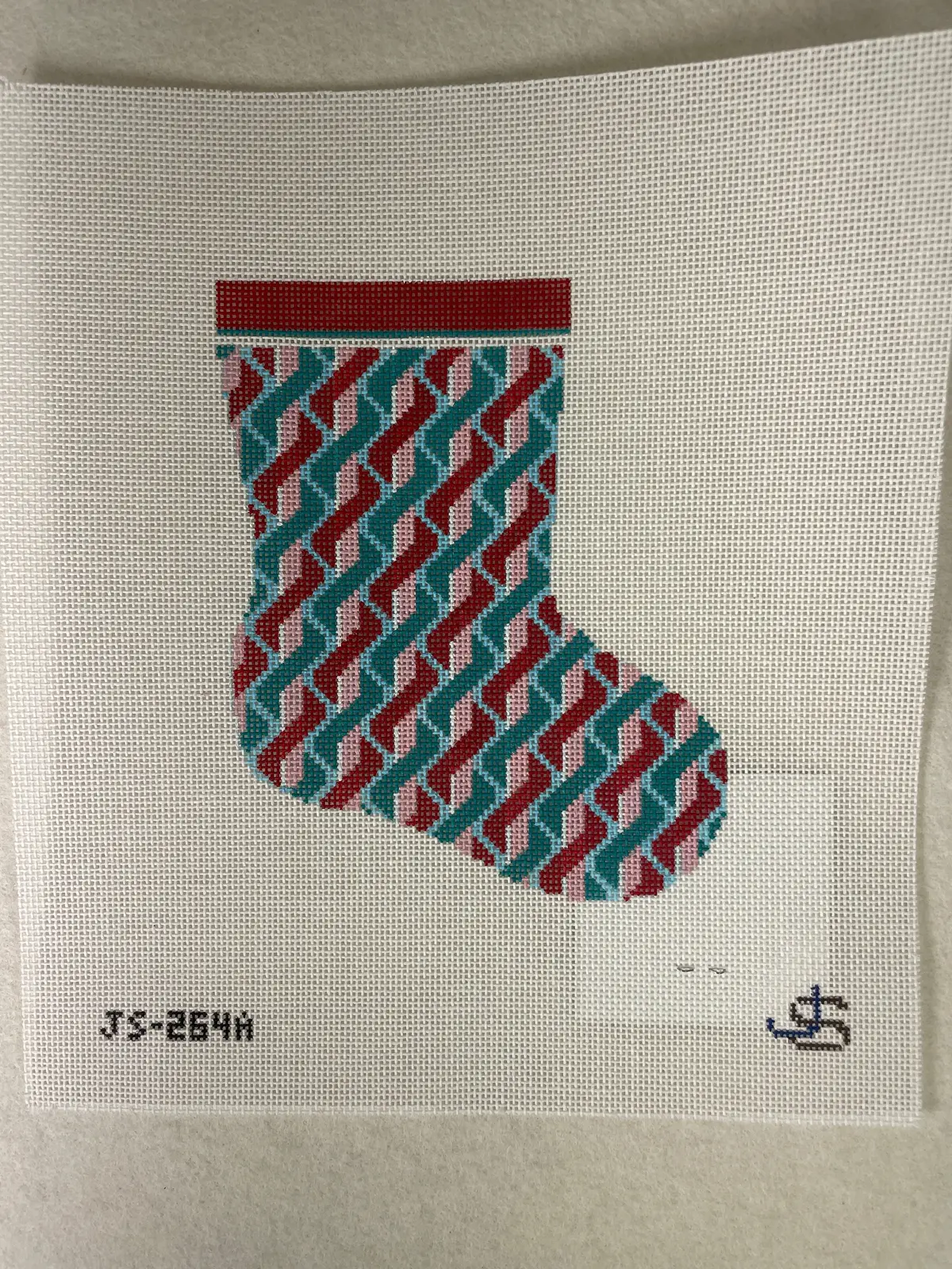 * Jeni Sandberg Js264a Twist Mini Christmas Stocking 1