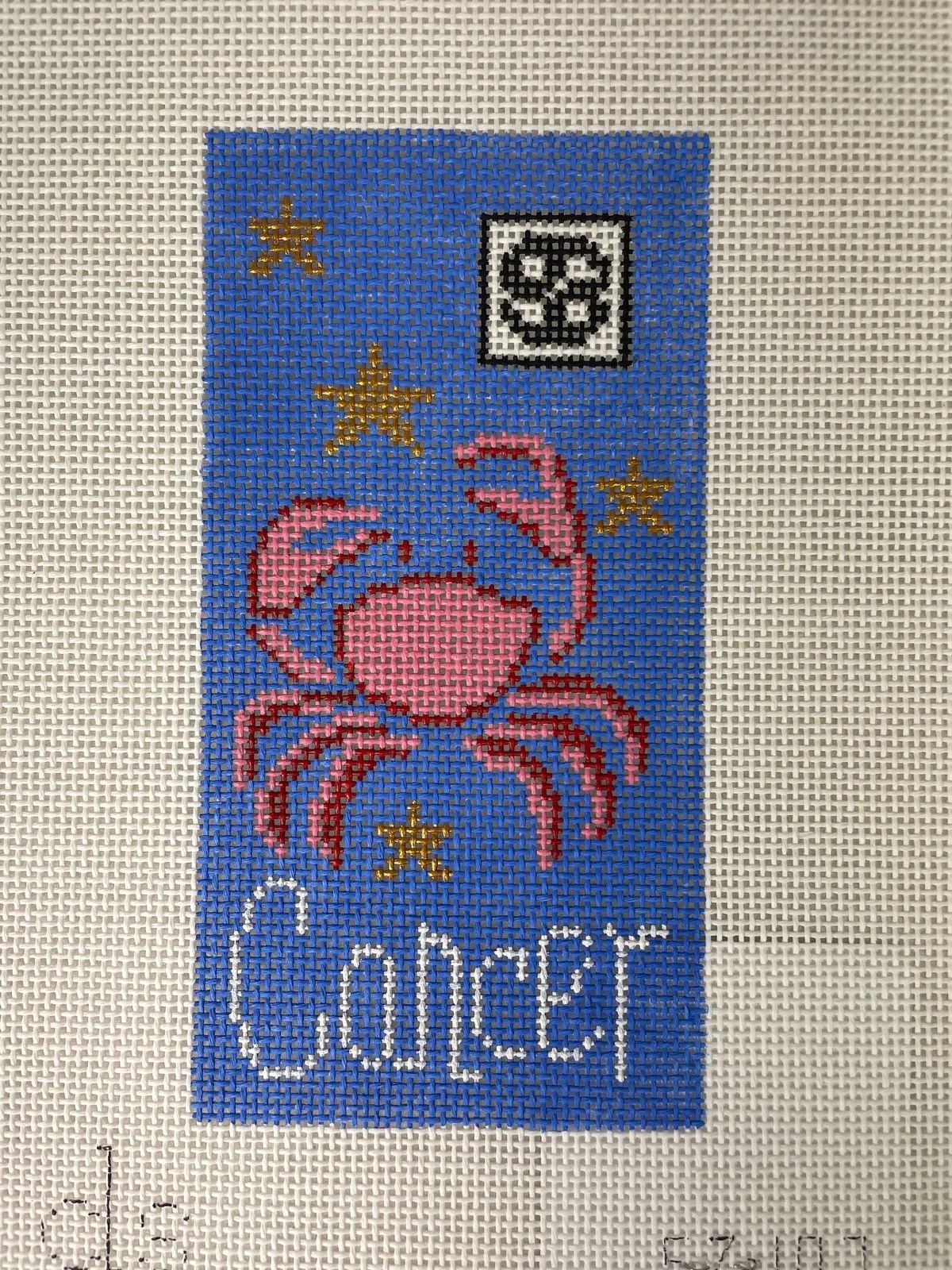 * Doolittle Stitchery Ez107 Cancer Zodiac Eyeglass Case 1