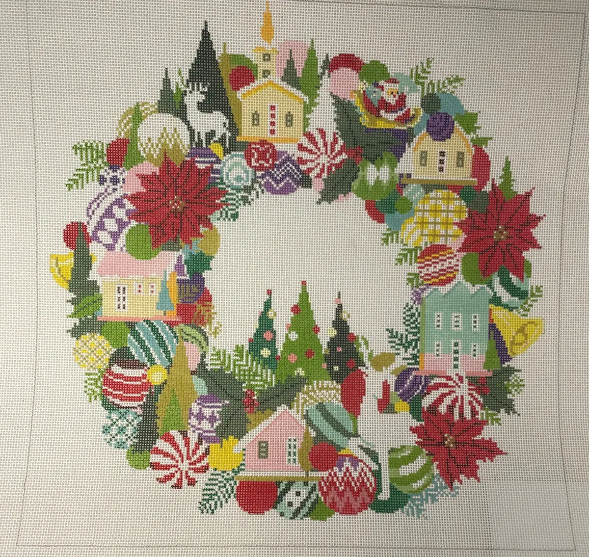* A Stitch In Time 390 Christmas Wreath- 18M 1