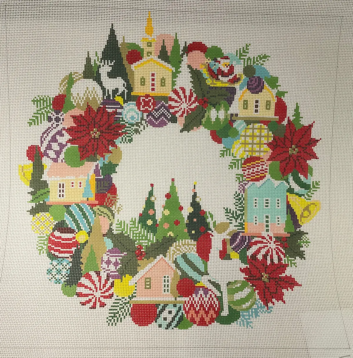 * A Stitch In Time 390 Christmas Wreath- 13M 1