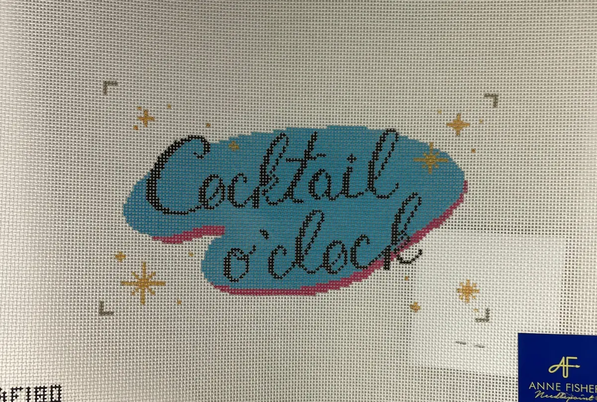 * Anne Fisher Needlepoint Af180 Cocktail O'clock 1