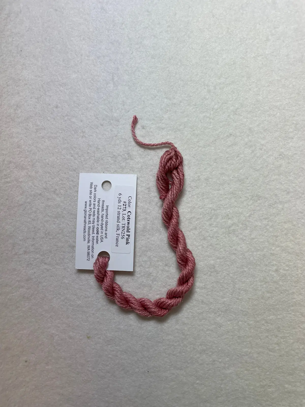 Gloriana Silk Floss 273 Cotswold Pink 1