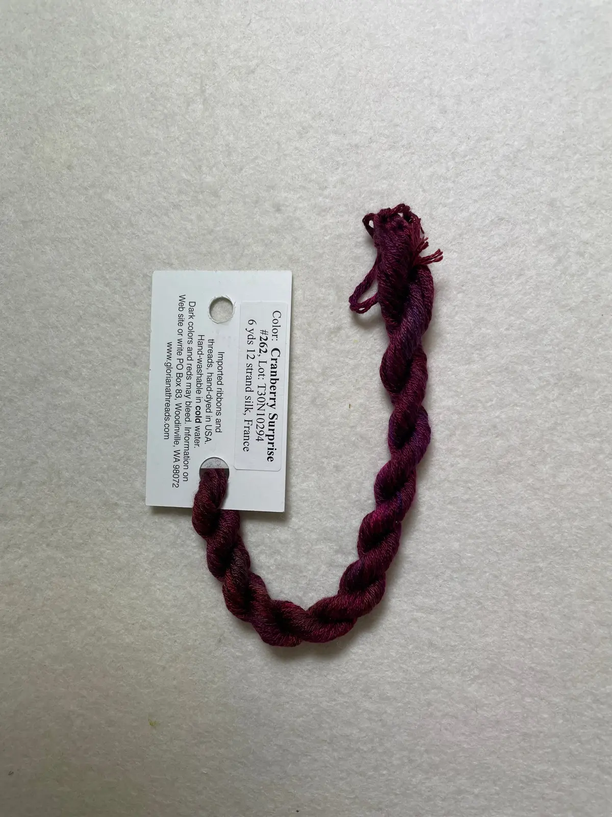 Gloriana Silk Floss 262 Cranberry Surprise 1
