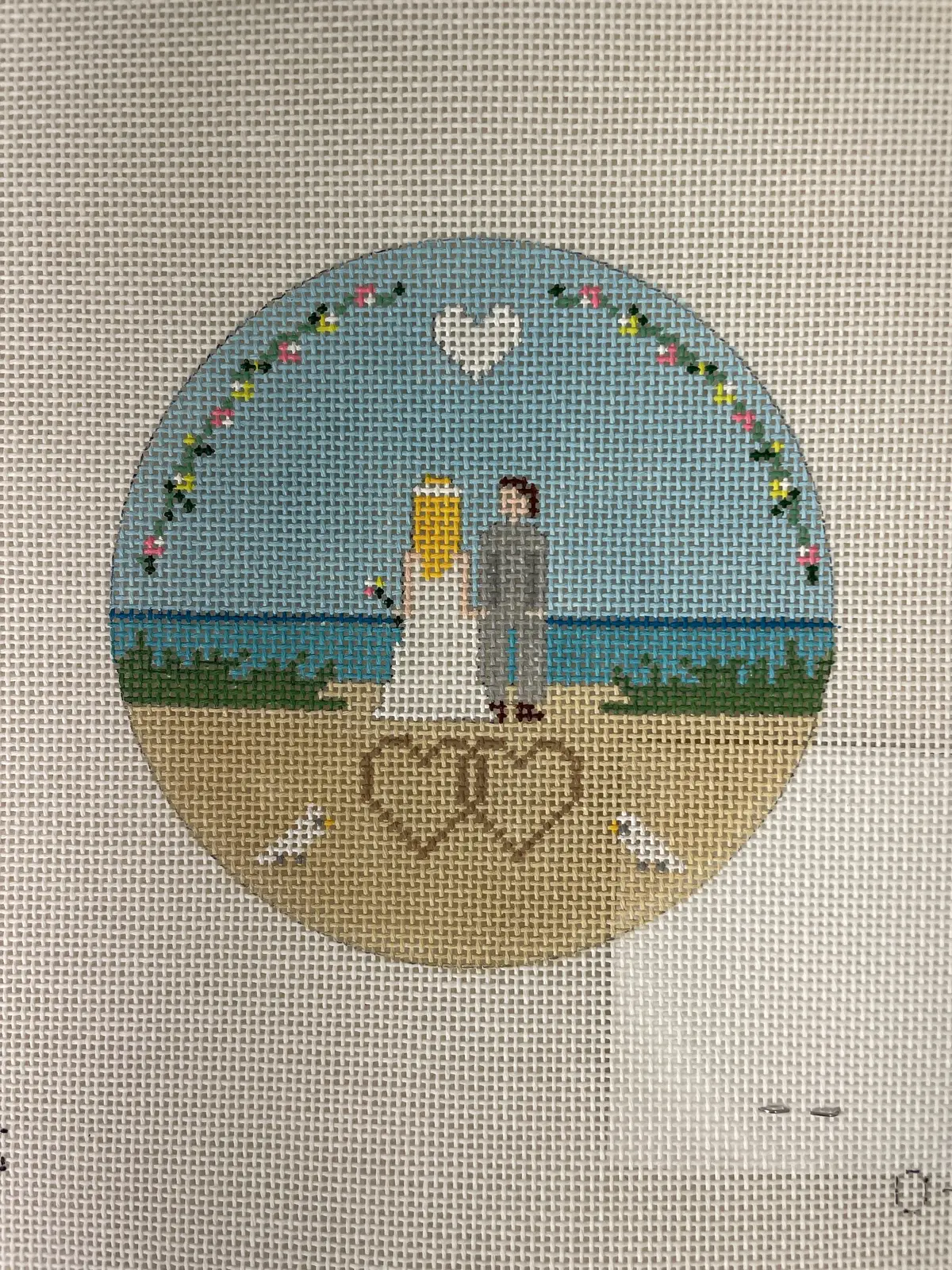 * Doolittle Stitchery O130 Beach Wedding 1