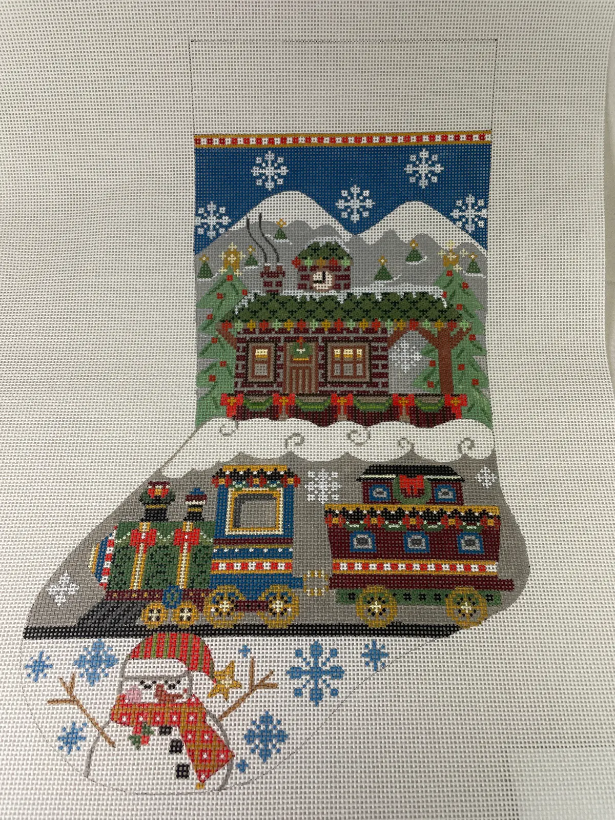 * Danji Designs Ch-645 Christmas Train Stocking 1