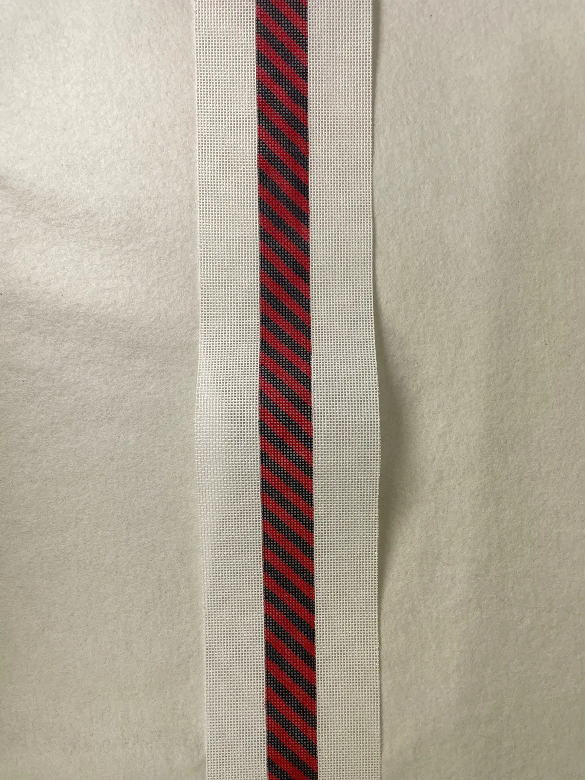 *Elm Tree Needlepoint Designs B039 Red/Navy Diagonal Stripe Belt 1
