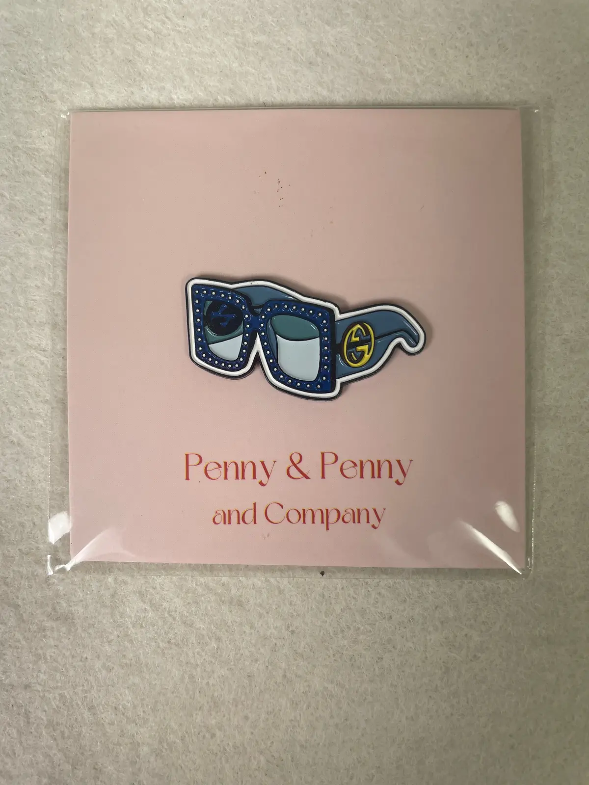 *Penny And Penny Glam Goggles Needleminder- Blue 1