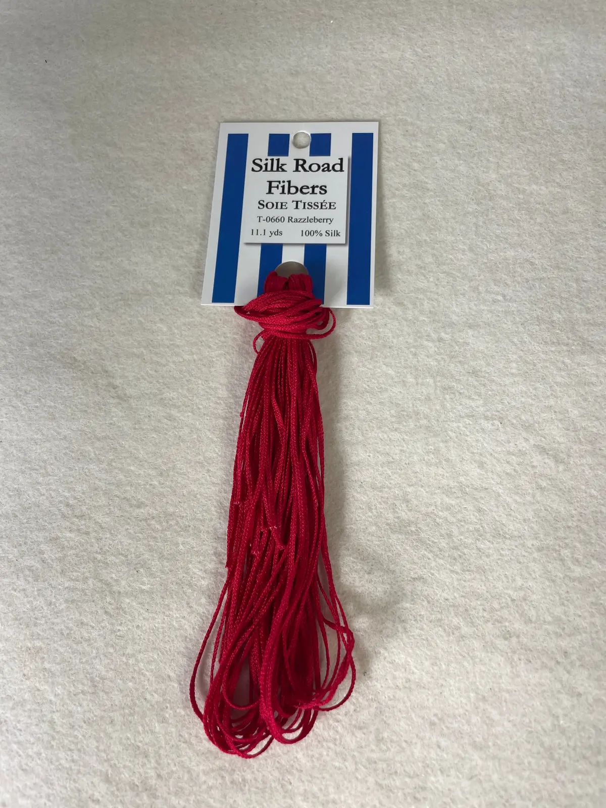 Silk Road Fibers T-660 Razzleberry Soie Tissee 1