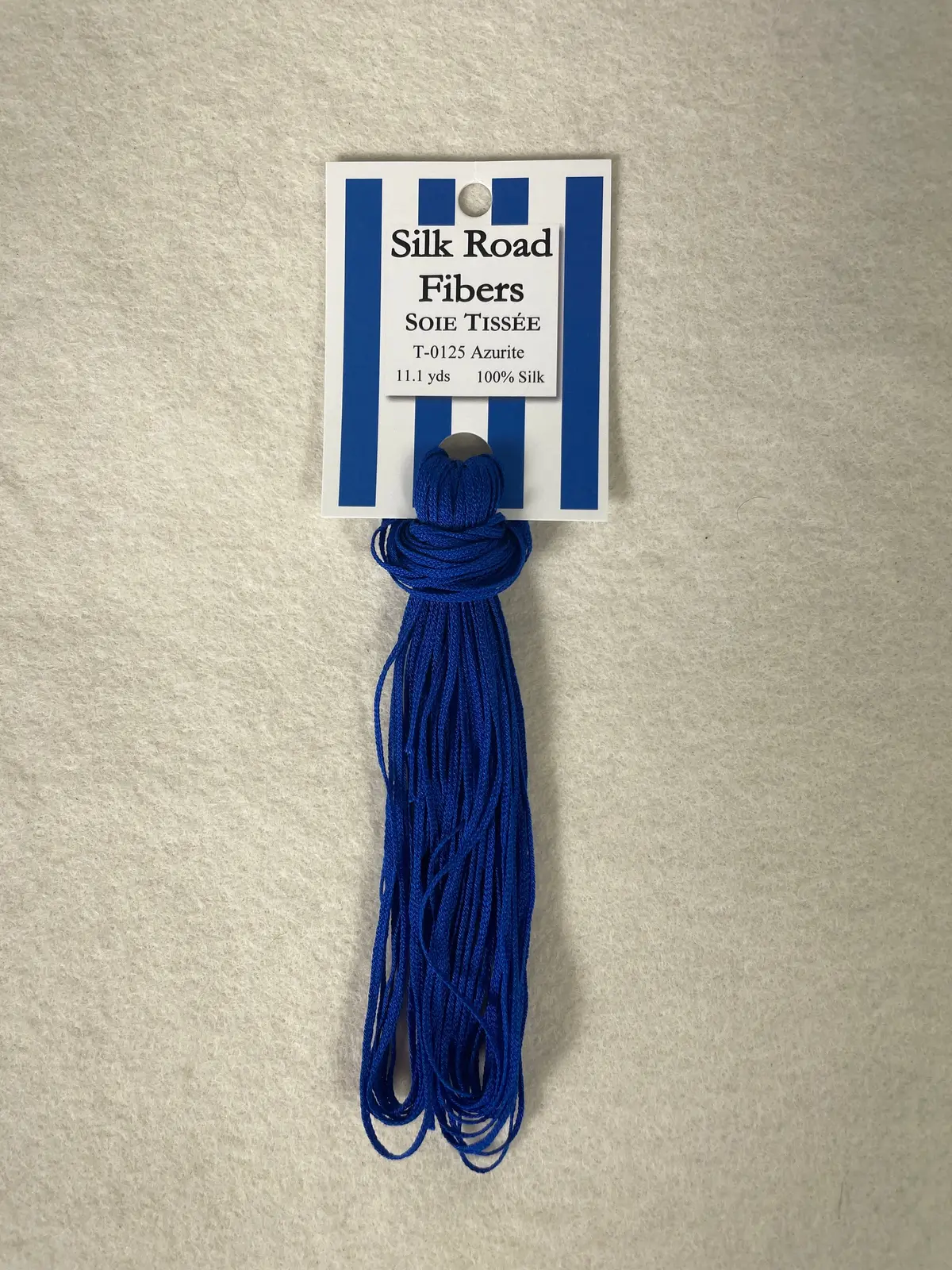 Silk Road Fibers T-0125 Azurite Soie Tissee 1