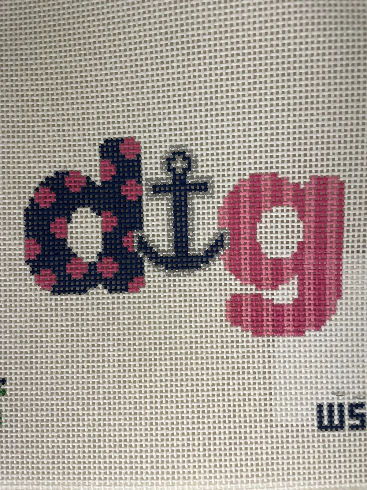 * Wipstitch 526 Delta Gamma Dots And Stripes 1