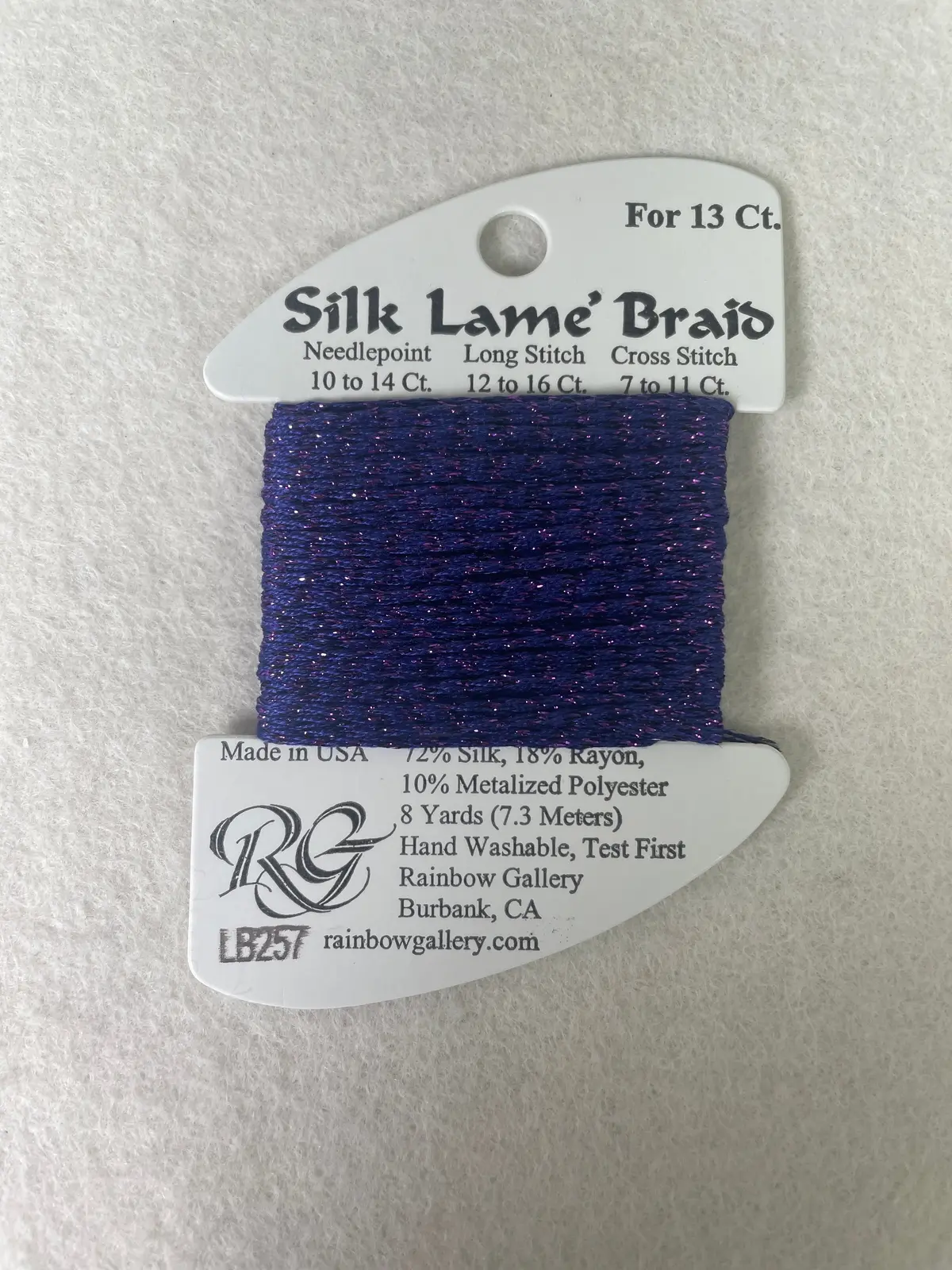 Silk Lame Braid Lb257 Boysenberry 1