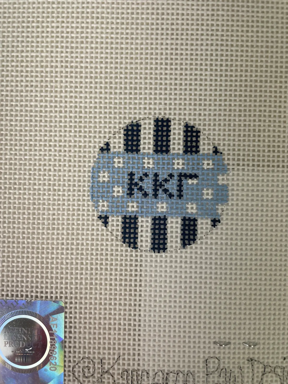 Kangaroo Paw Designs Ir22 Kappa Kappa Gamma 1.5" Fob Insert 1
