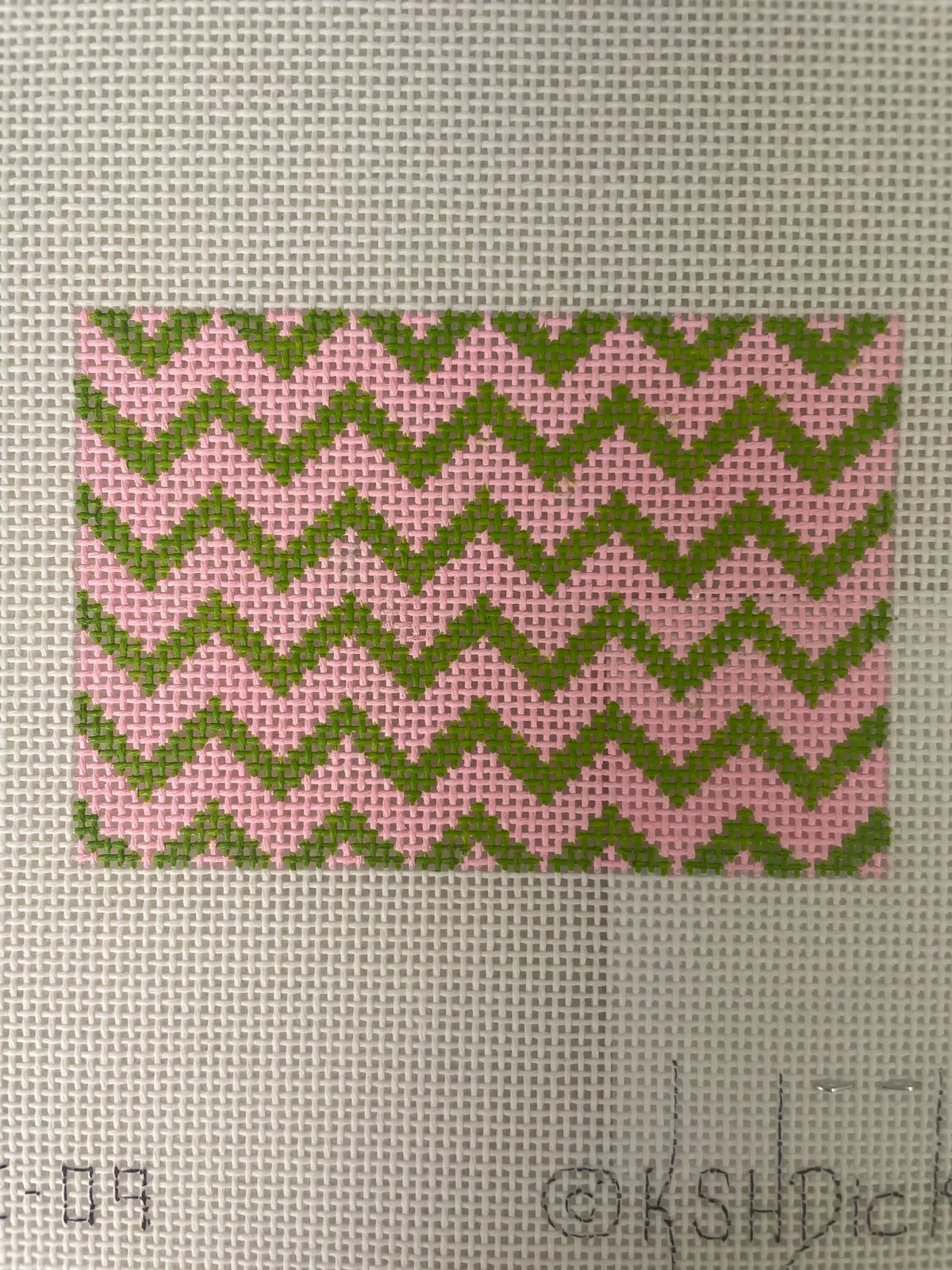 * Kate Dickerson Inspcc09 Planet Earth Credit Card Case Insert- Zig Zag Pink And Lime 1