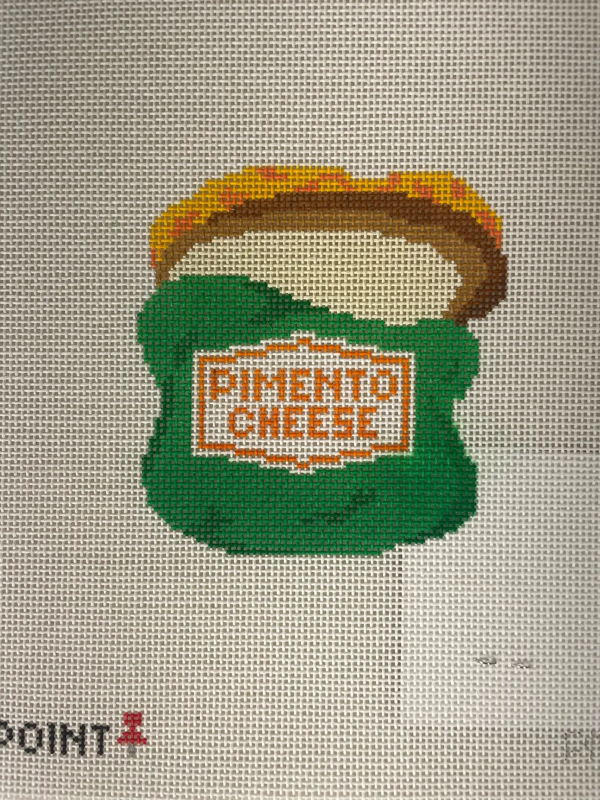 Pinpoint Needlepoint Pns38 Pimento Cheese 1