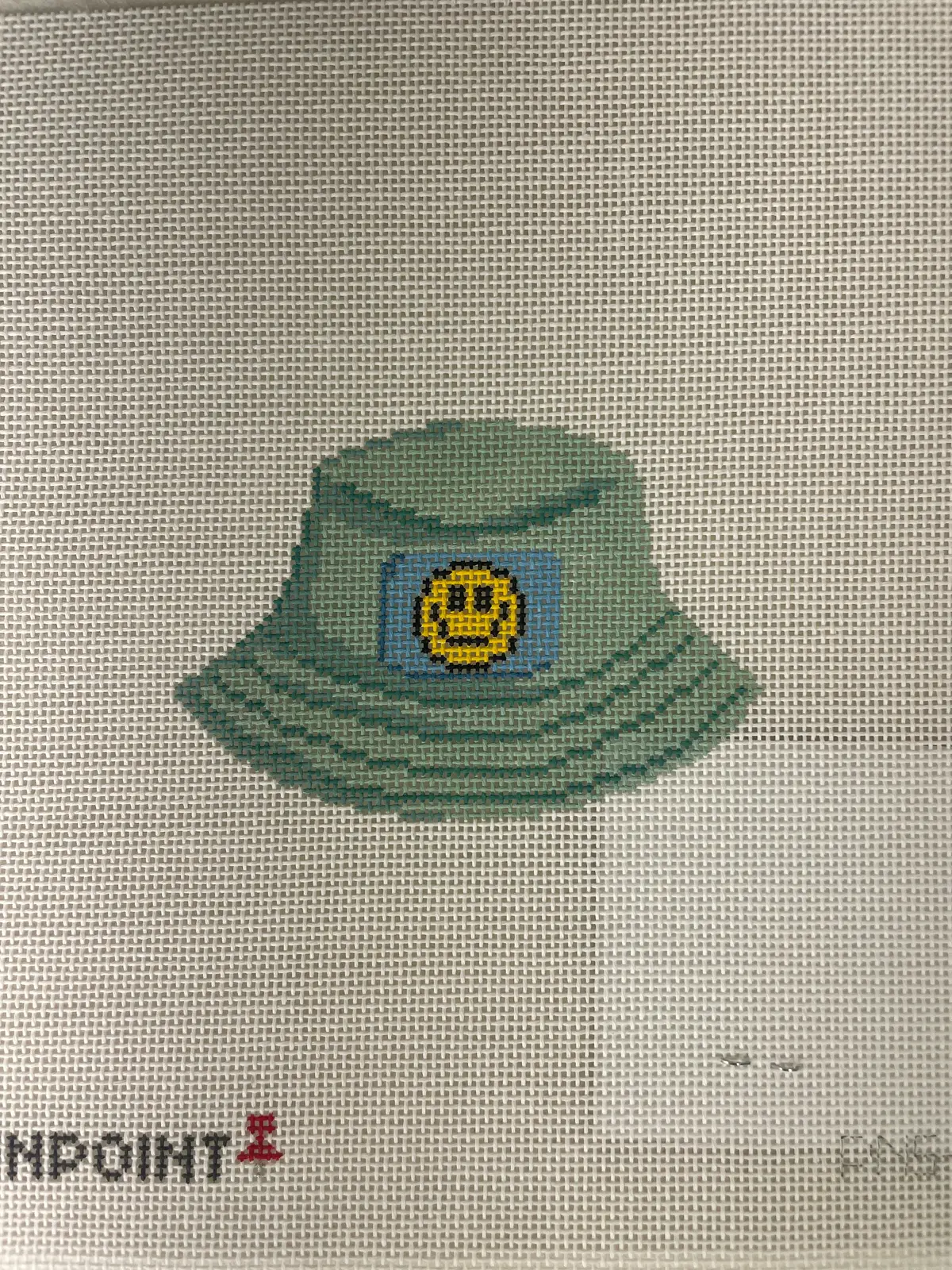 Pinpoint Needlepoint Pns45 Smiley Face Bucket Hat 1