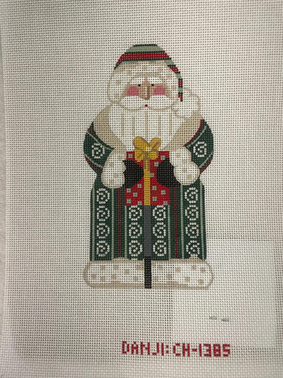 Danji Ch1385 Father Christmas- Green Holding Present 1