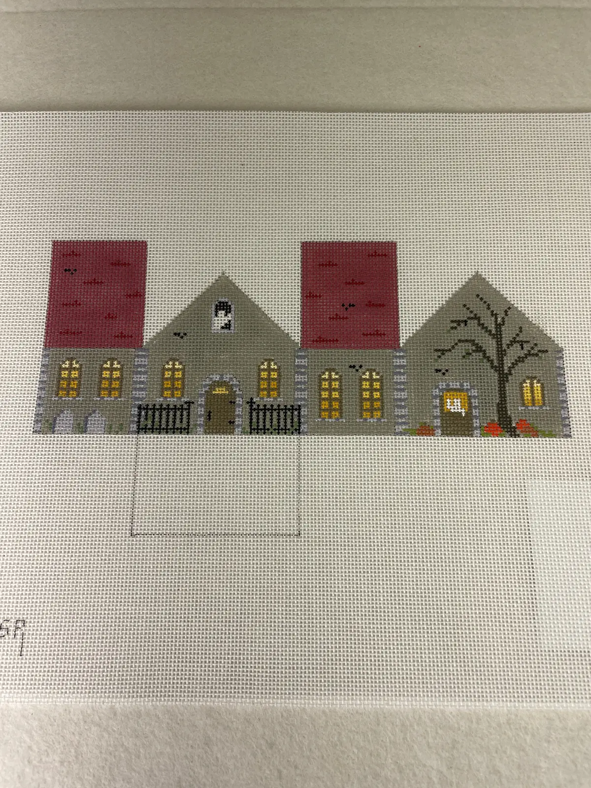 * Susan Roberts Needlepoint 5532-18  Halloween Mini Gingerbread House 1