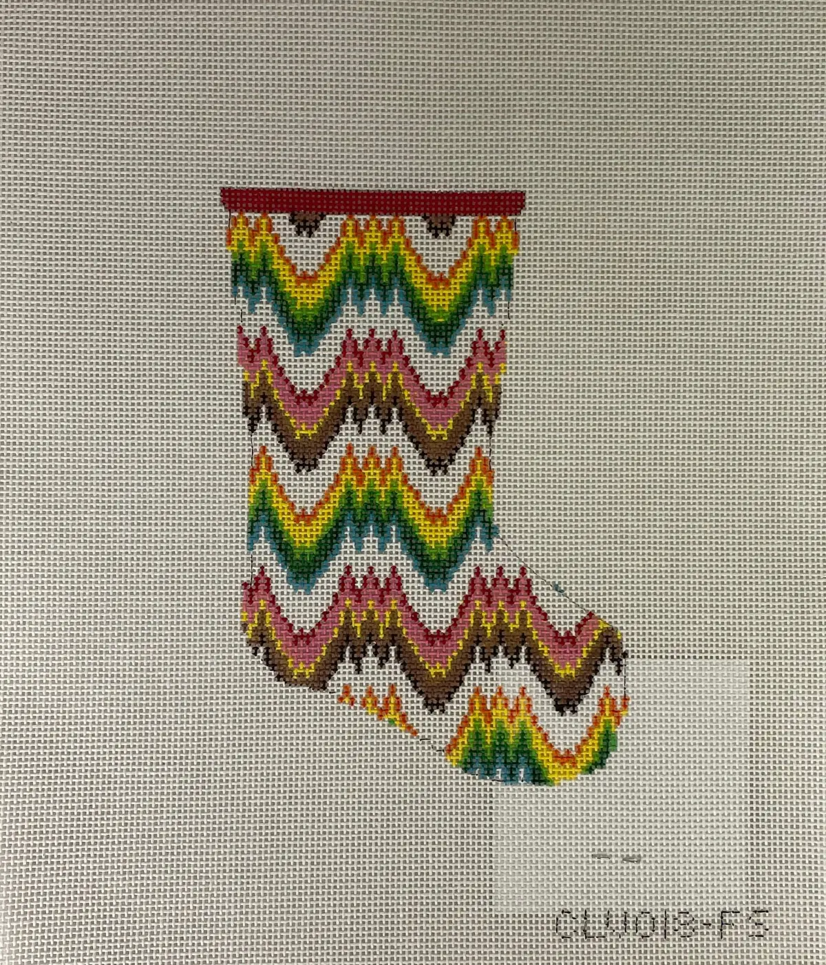 C'ate La Vie 018 Mini Stocking- Flame Stitch 1