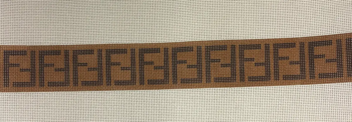 * Rachel Barri 'F' Strap - Classic Brown 1