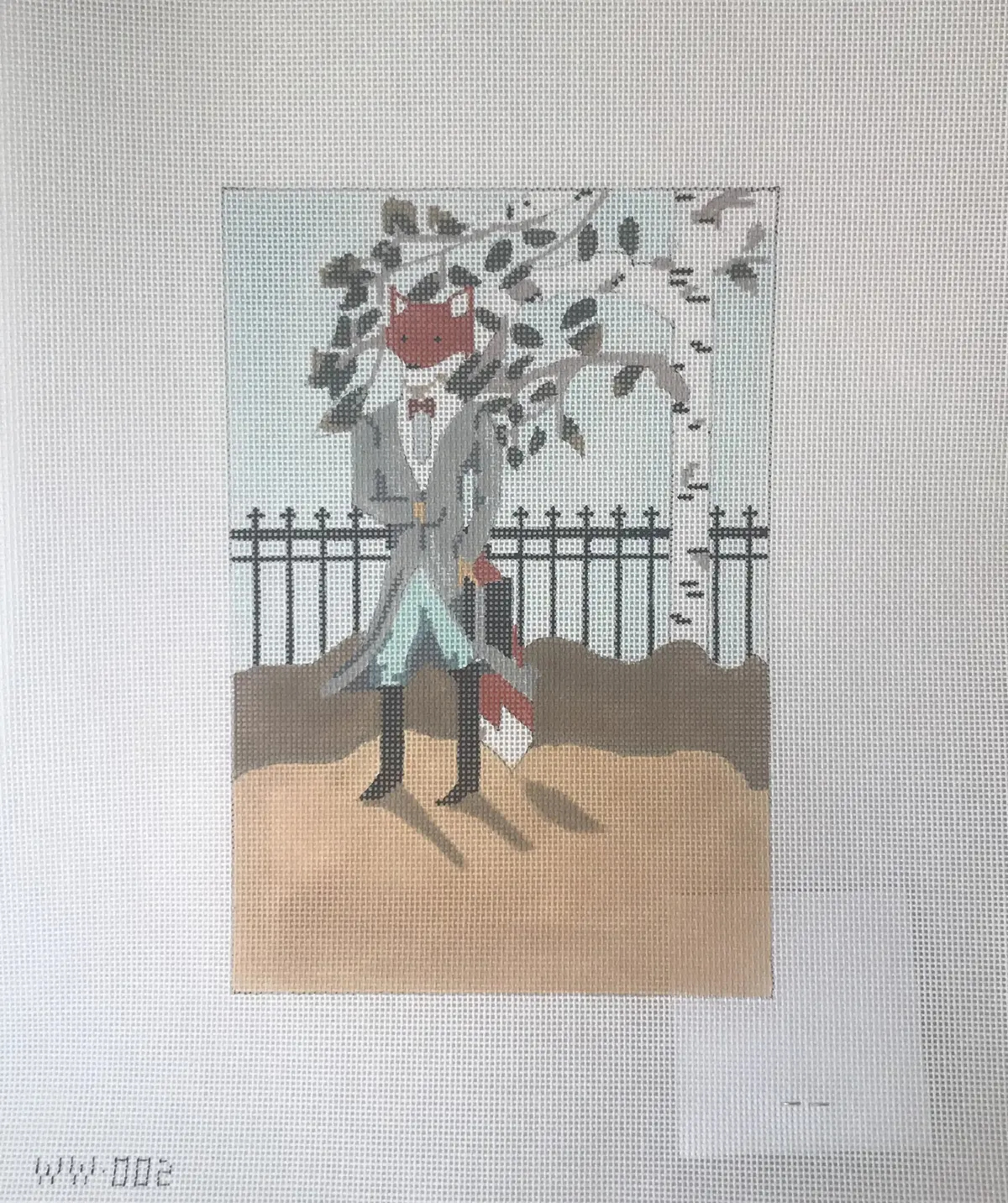 *Sale The Plum Stitchery Ww002 Fox And Fence 1