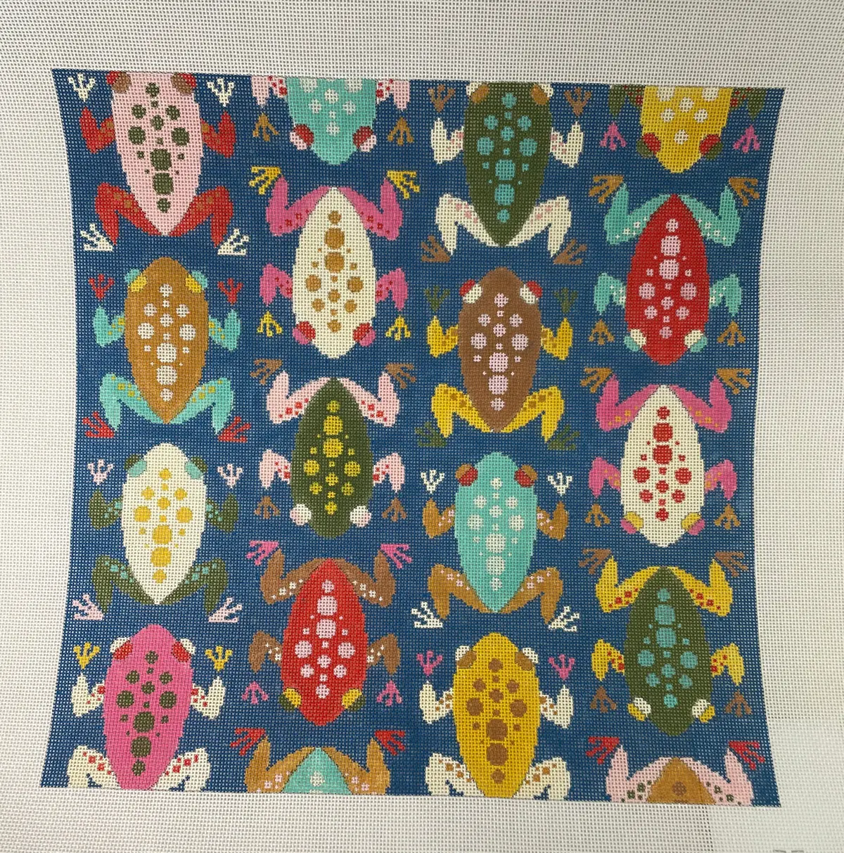 * Cbk Needlepoint- Kate Rhees Krpl11 Froggy Fresh 1