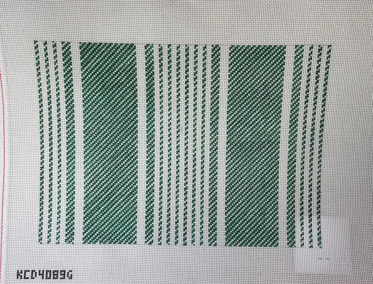 * Ticking Pillow Canvas- Green Kcd4089g 1