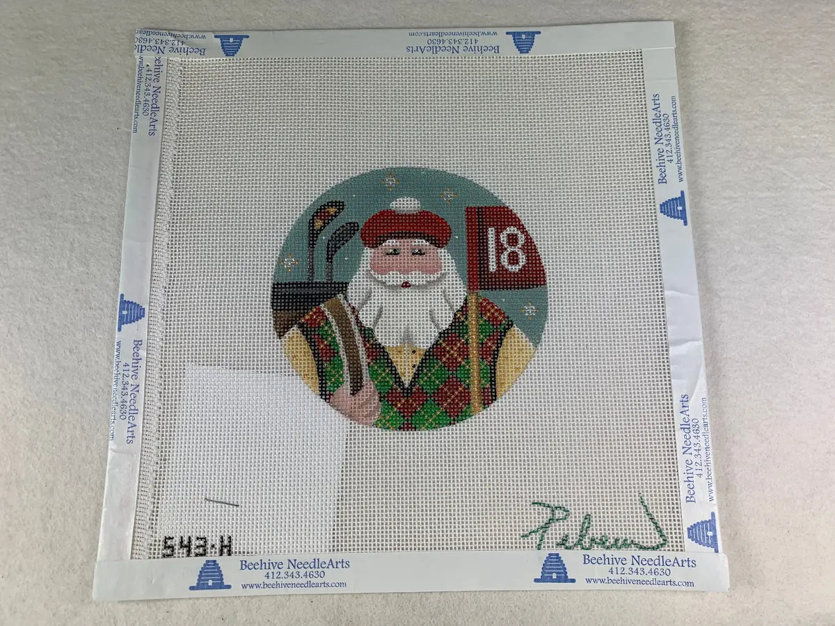 Rebecca Wood 543H Golfing Santa 1