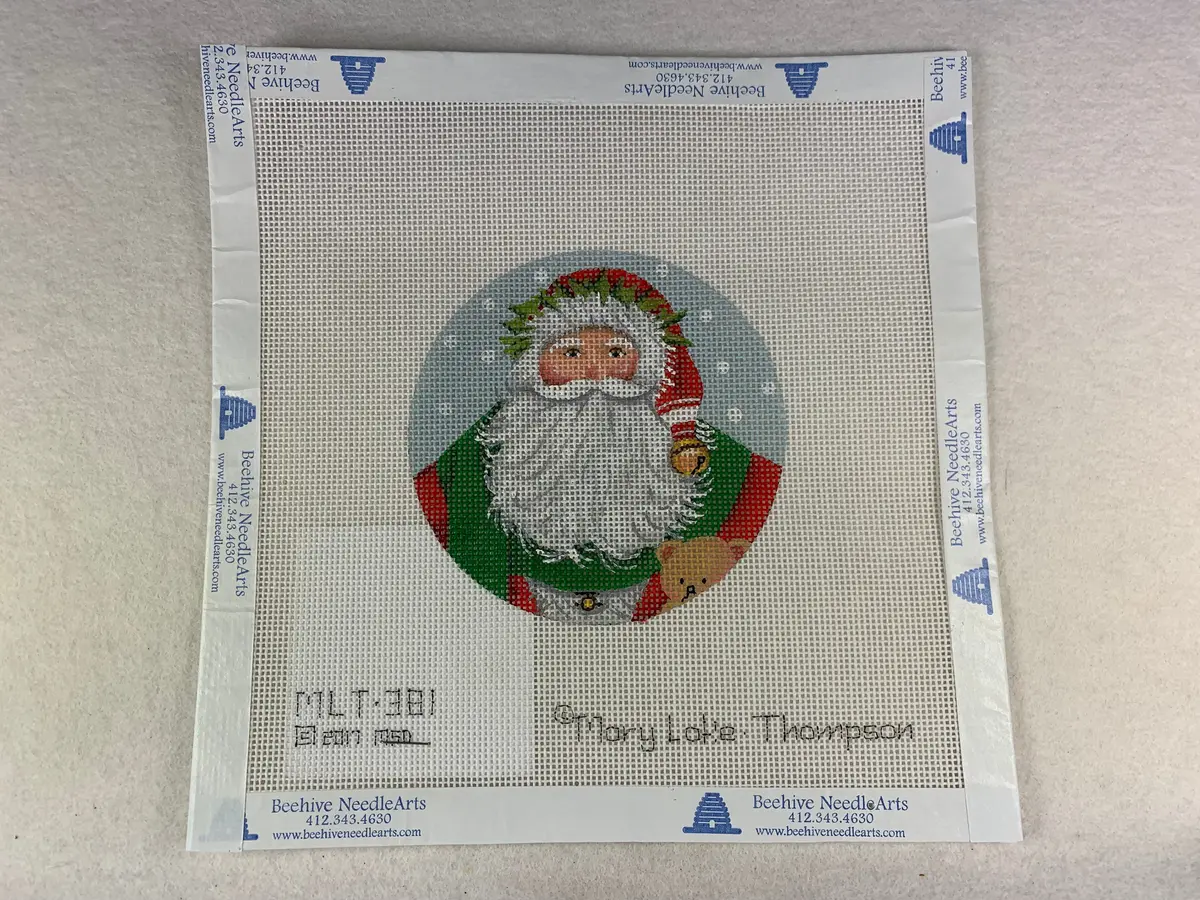 Melissa Shirley Mlt381 Merry Santa Ornament 1