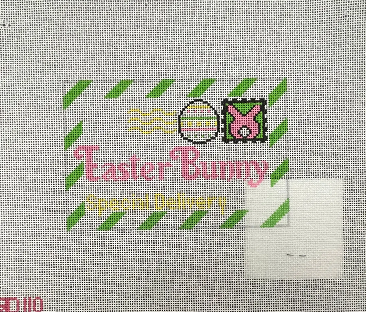 * Rachel Donley Needlepoint Rd110 Easter Bunny Postcard 1