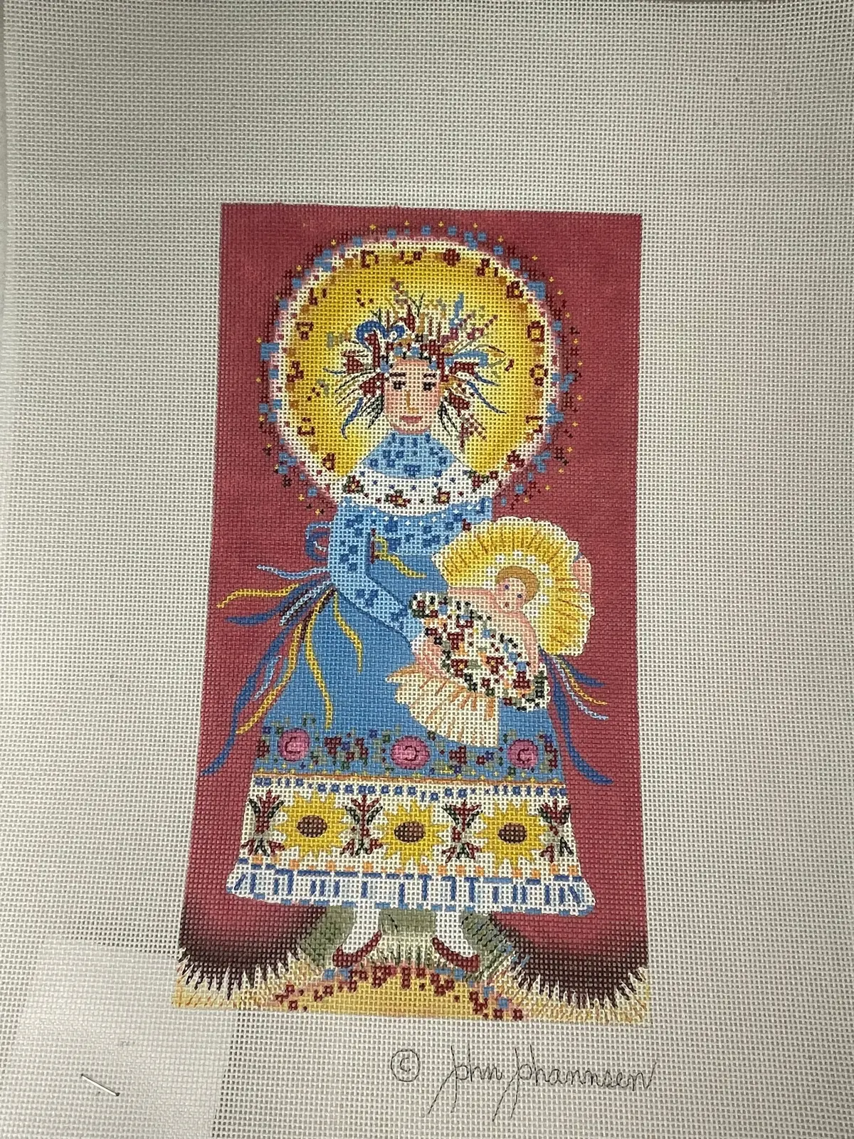 * Sale Melissa Shirley Designs J207d Strawflower Madonna 1