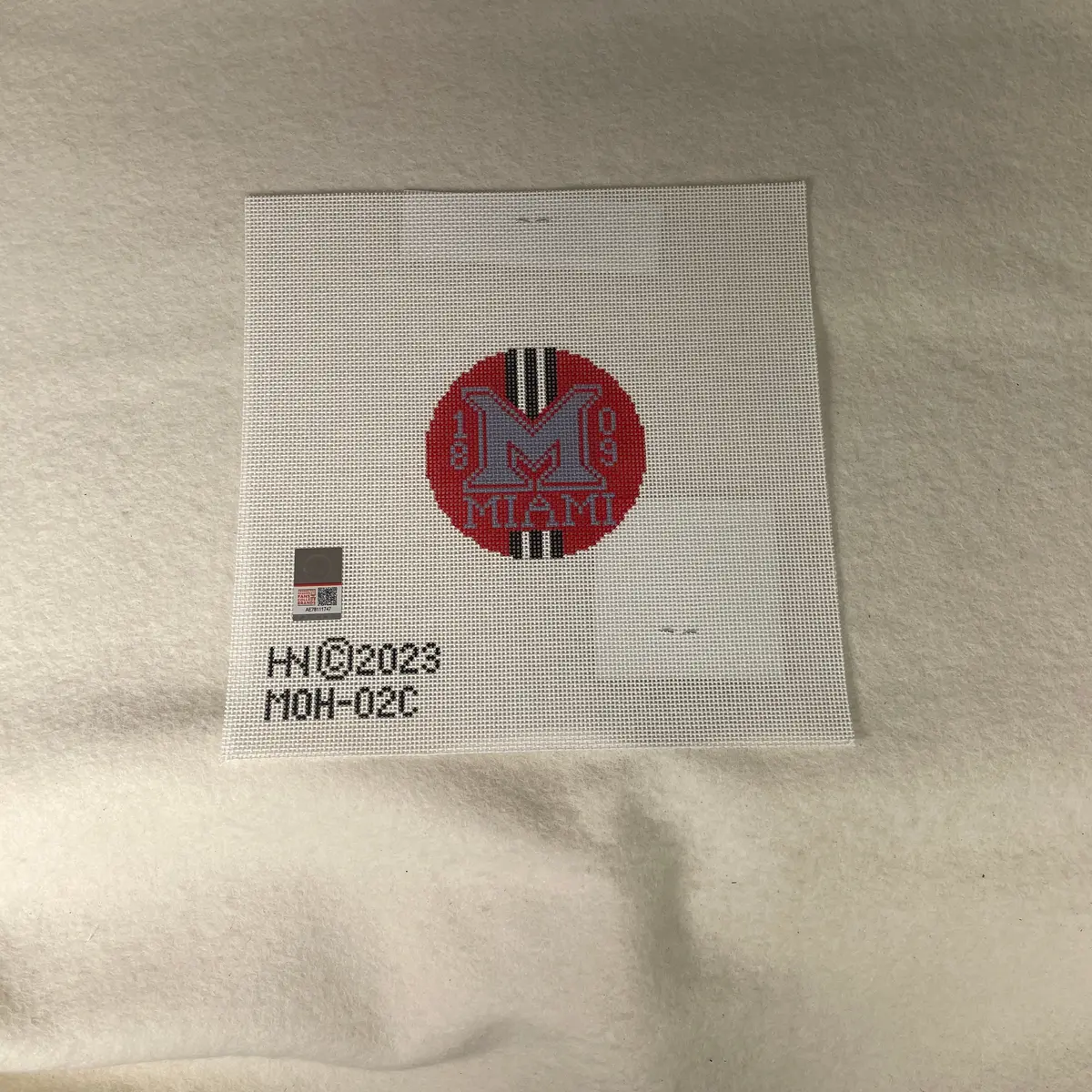* Hedgehog Needlepoint Miami Of Ohio Round 1