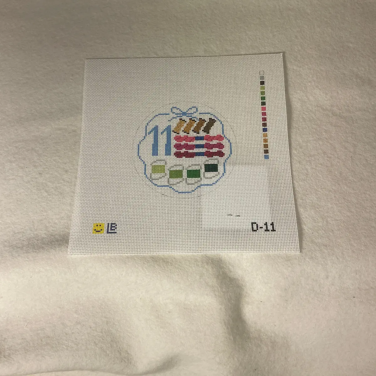 * Lauren Bloch  D11- 12 Days Of Needlepoint- Eleven Fibers 1